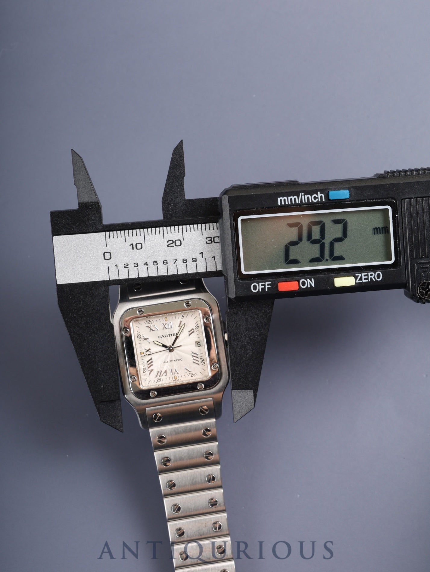 カルティエ サントス ガルベ LM W20040D6 / 2319 自動巻き Cal.ETA2000-1 SS SS シルバーギョーシェ文字盤 箱 オーバーホール済み