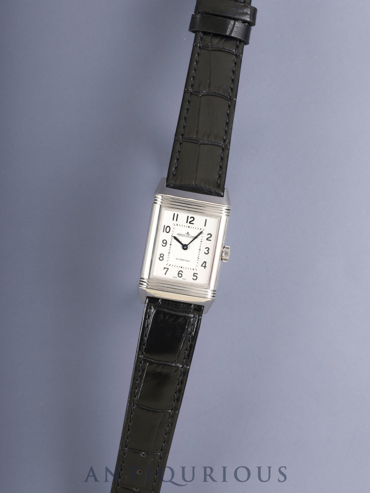 ジャガー・ルクルト レベルソ クラシック ミディアム Q2538420 / 212.8.S5 手巻き Cal.965 SS 革 純正バックル（SS）シルバーアラビア文字盤（SWISS MADE表記）箱 オーバーホール済み