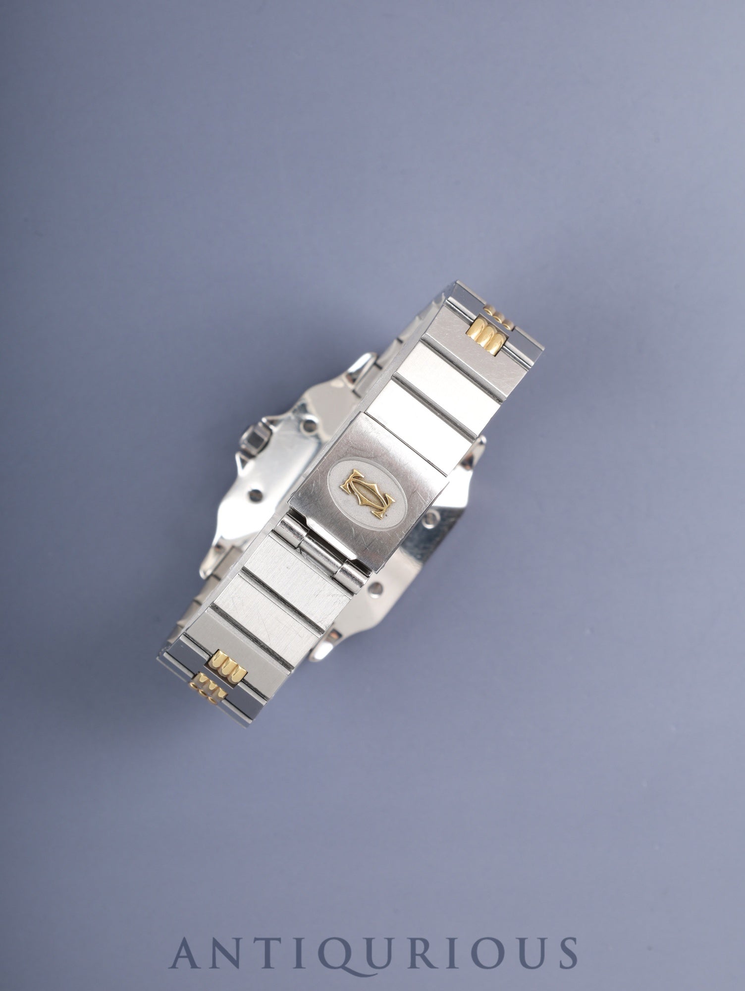 カルティエ サントス カレ LM 2961 自動巻き Cal.ETA2671 SS/YG SS/YG ホワイトローマン文字盤 オーバーホール済み