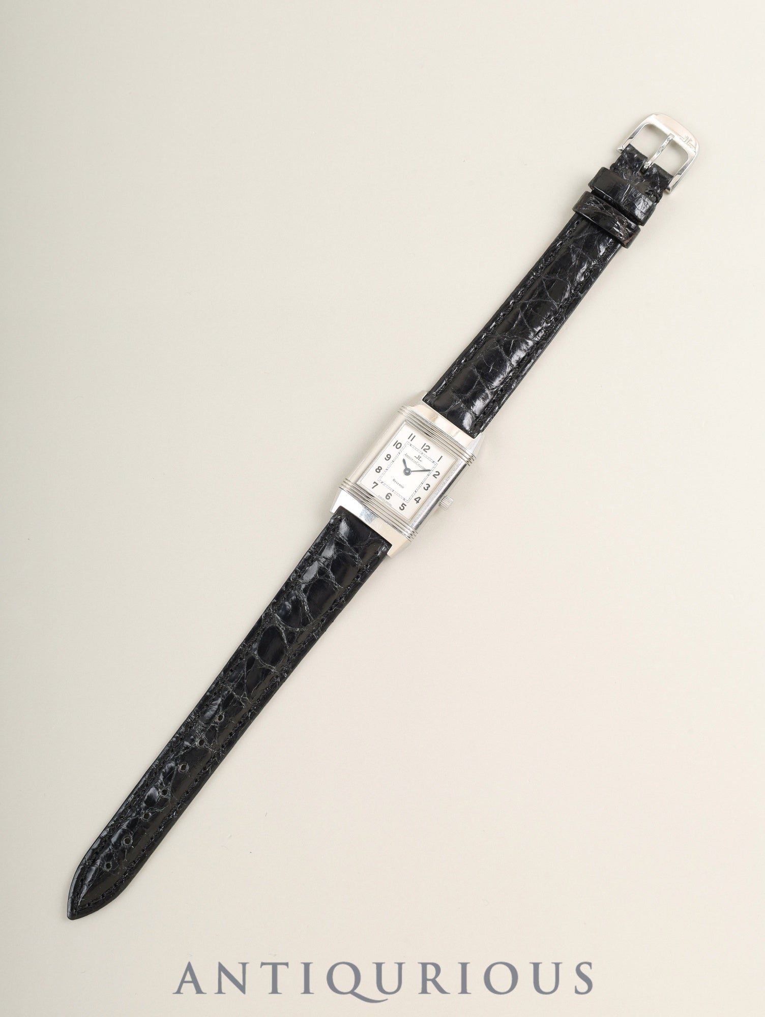 ジャガー・ルクルト レベルソ レディ QA260801 / 260.8.86 手巻き Cal.846/1 SS 革 純正ピンバックル（SS） シルバーアラビア文字盤（SWISS MADE表記）オーバーホール済み