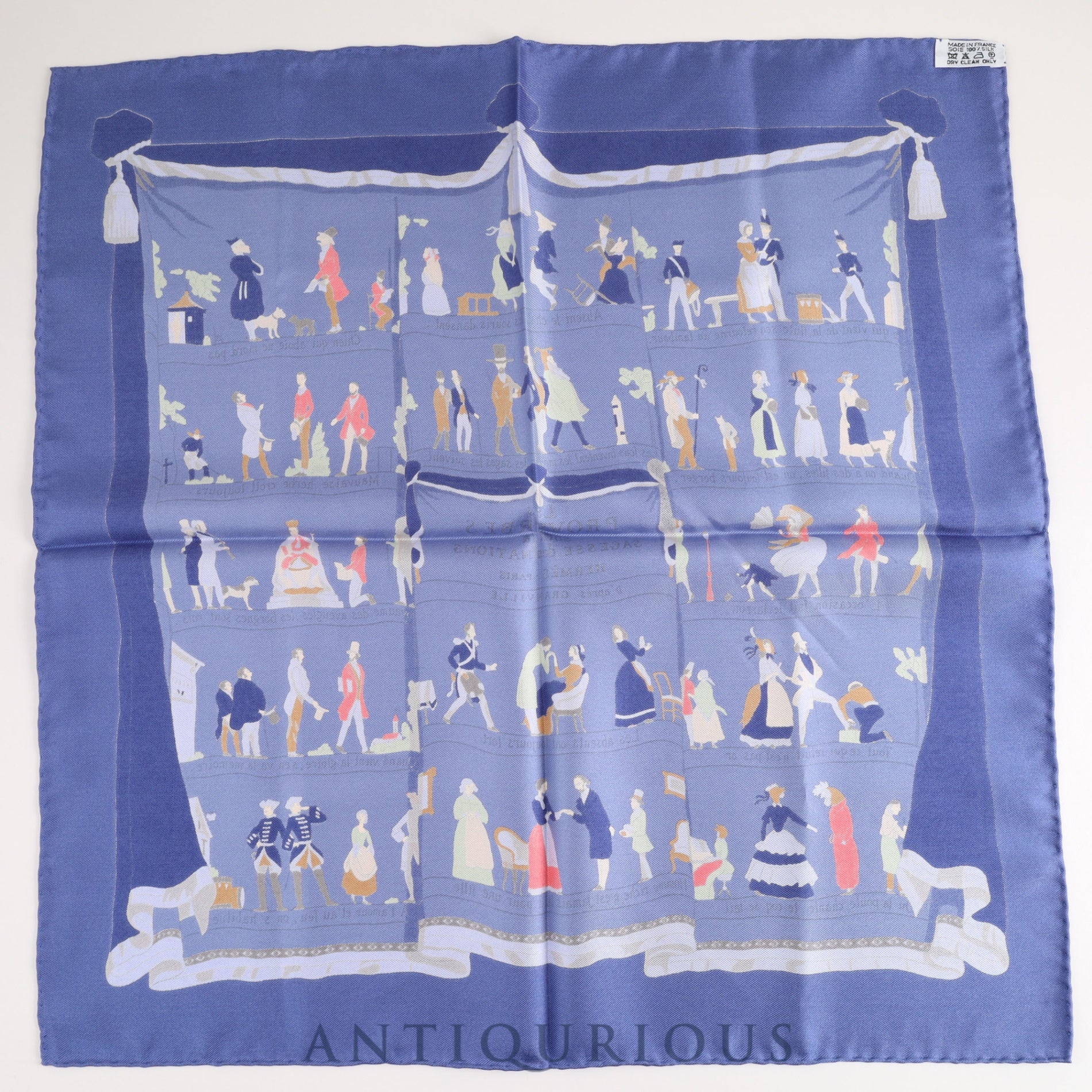 Hermes scarf Carré 45 LES PROVERBES SONT LA SAGESSE DES NATION SILK 100%