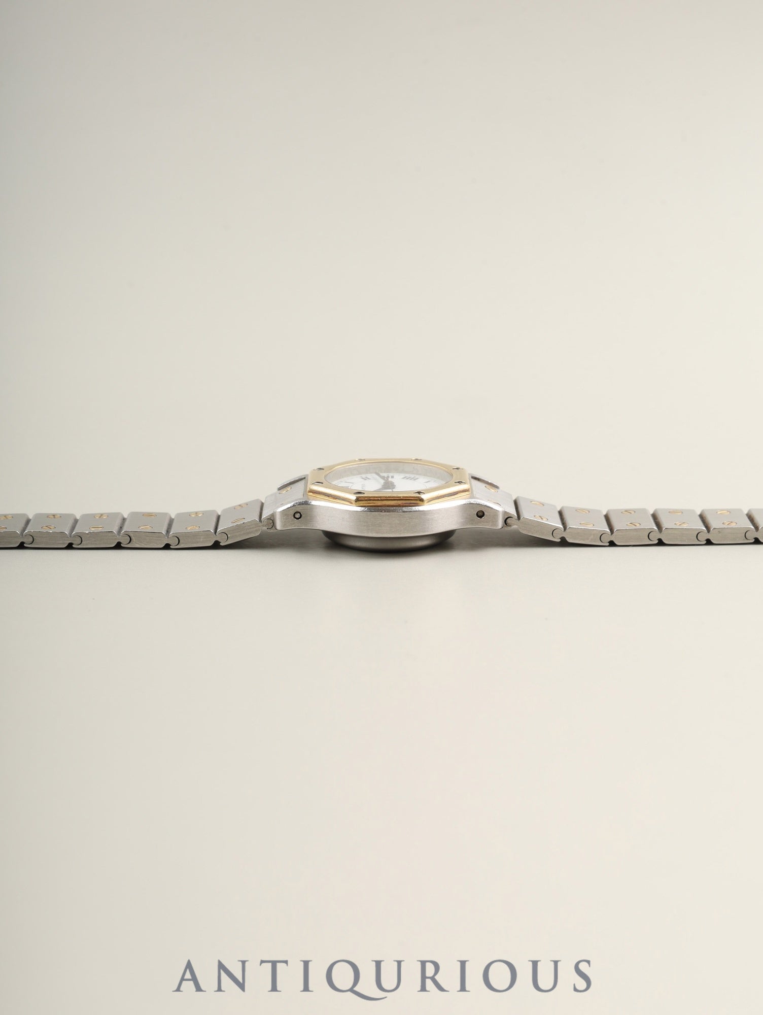 Cartier Santos Octagon SM 0907 Automatic Cal.ETA2671 SS/YG White Roman Dial (SWISS marking) Overhauled
