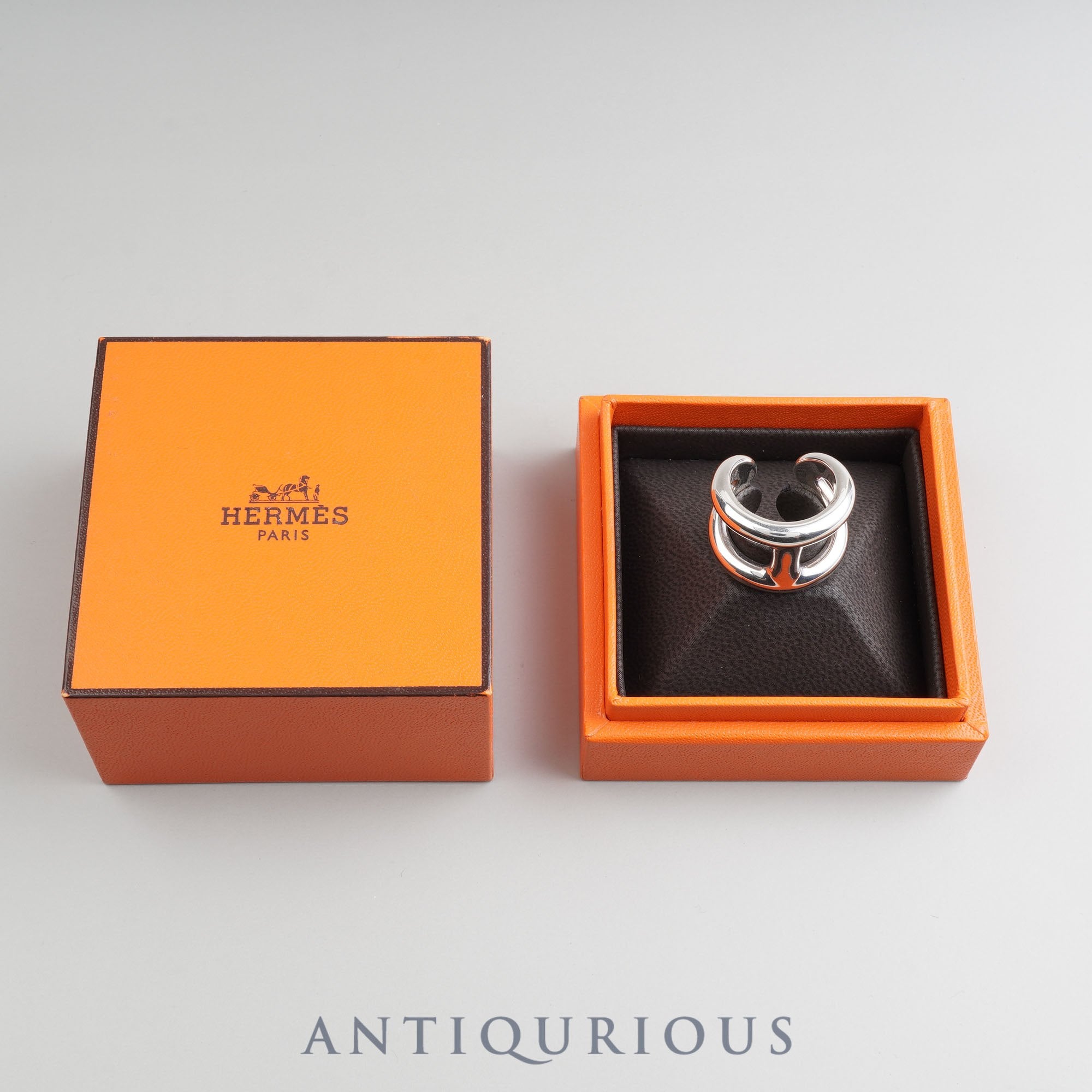 HERMES Hermes Ring Osmos GM #51 SV925 Box