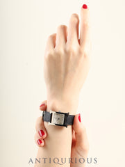 Hermès H Watch HH1.210 Quartz Caliber 901.001 Stainless Steel with Genuine Leather Strap (H Stamp: 2004) and Genuine Buckle (SS). White Dial. Overhauled.