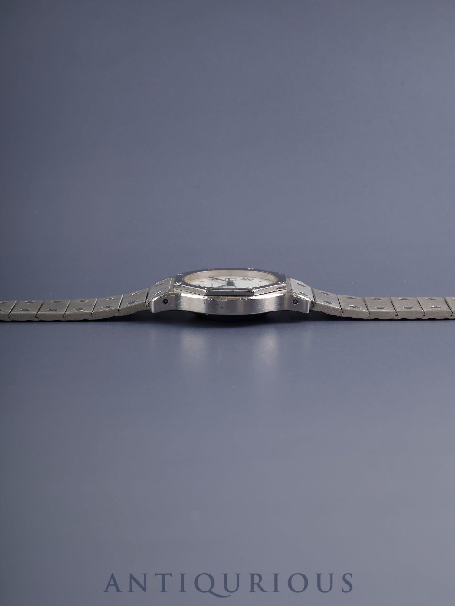 Cartier Santos Octagon LM 2965 Automatic Cal. ETA2671 SS SS White Roman Dial (SWISS marking) Overhauled