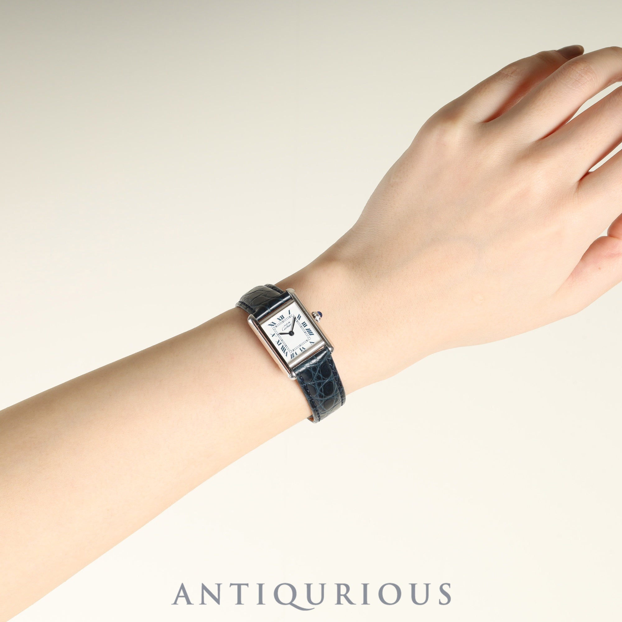 カルティエ マストタンク SM 1614 クォーツ Cal.057 SV925 SV925 革