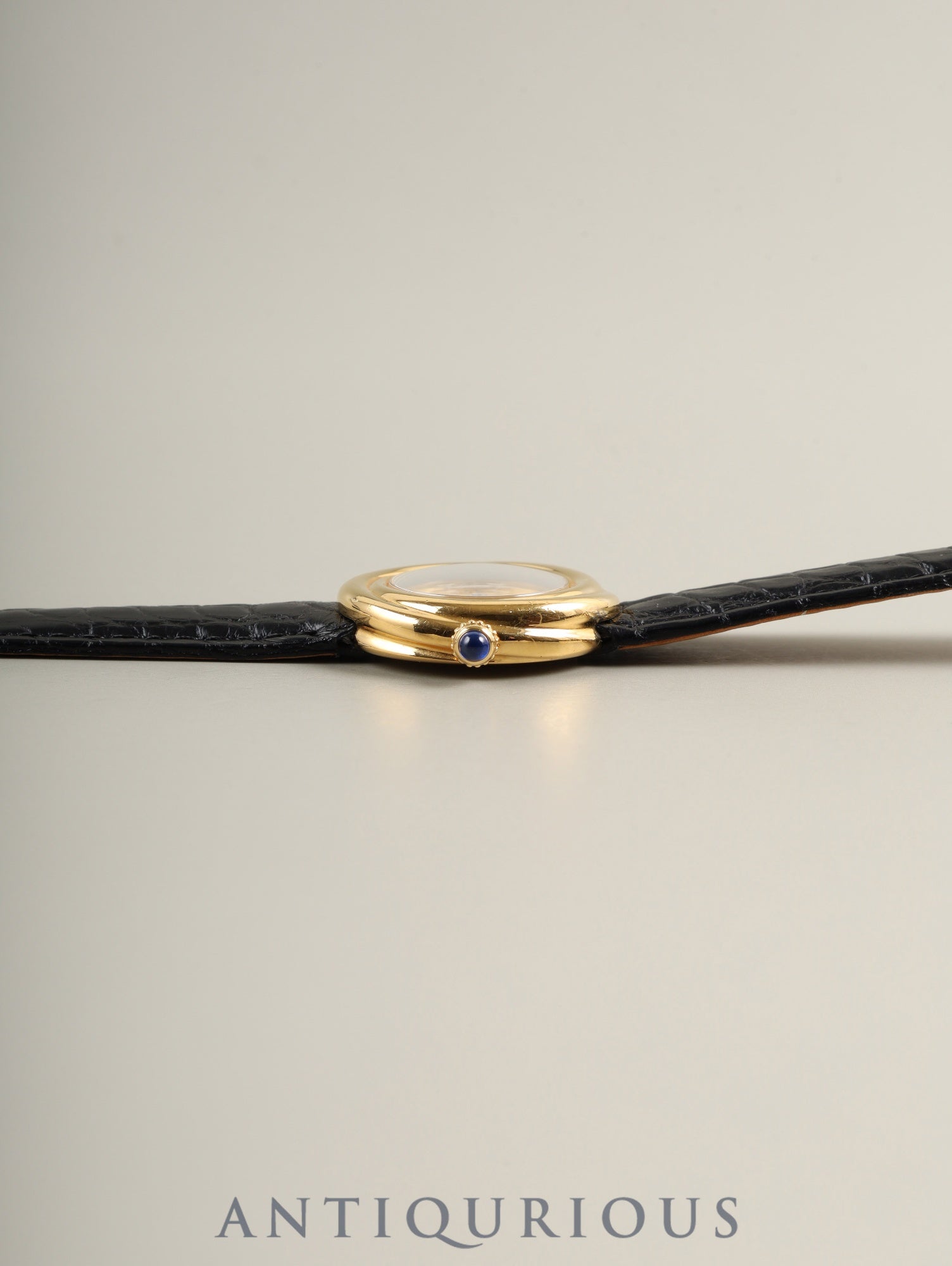 カルティエ マストトリニティ W1010844 / 2735 クォーツ Cal.157 SV925 革 純正Dバックル（GP）ホワイト飛びアラビア文字盤 オーバーホール済み