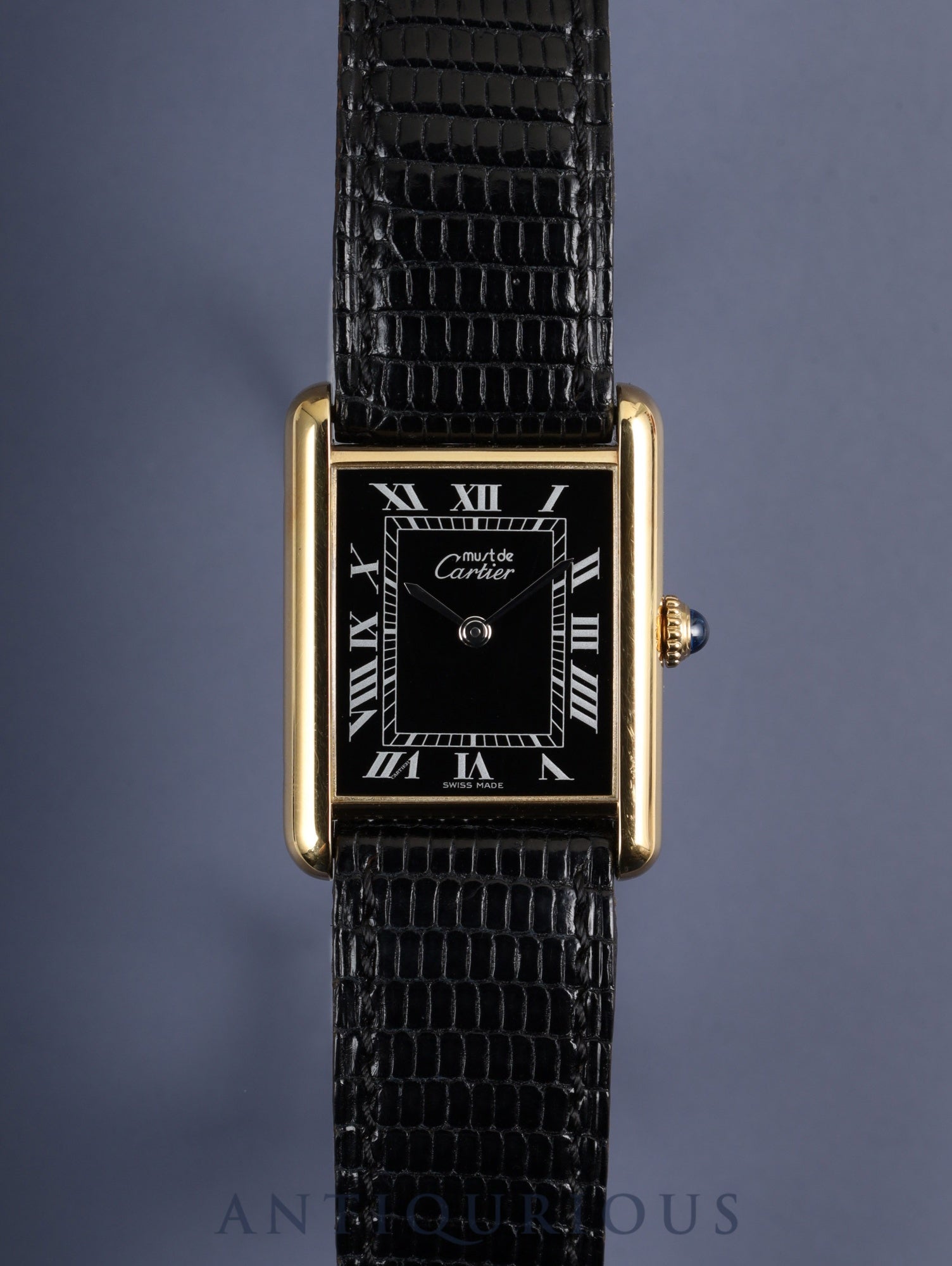 カルティエ マストタンク LM 19749 13 手巻き SV925 純正革ベルト 純正