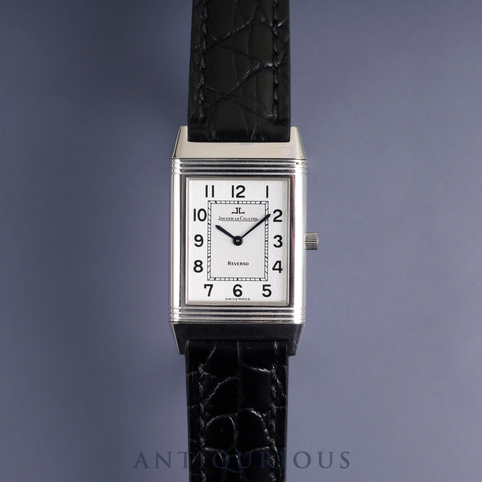 Jaeger-LeCoultre Reverso Classic 250.8 86 Manual winding Cal.846/1 SS Leather Genuine buckle (SS) Silver Arabic dial Overhauled