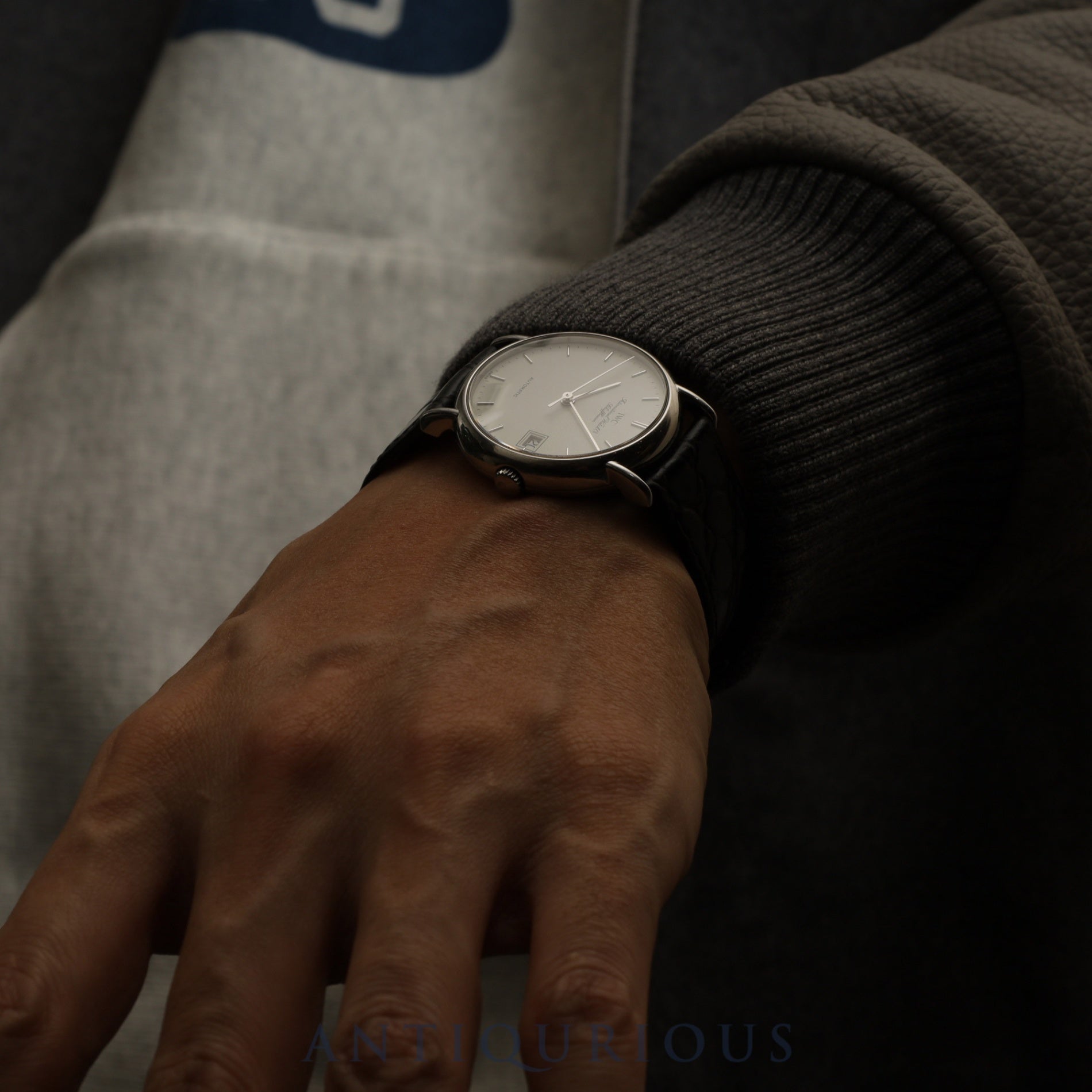 IWC Portofino 3513024 Automatic Caliber C30120 Stainless Steel Leather Strap with Aftermarket Buckle (Stainless Steel) White Dial Overhauled