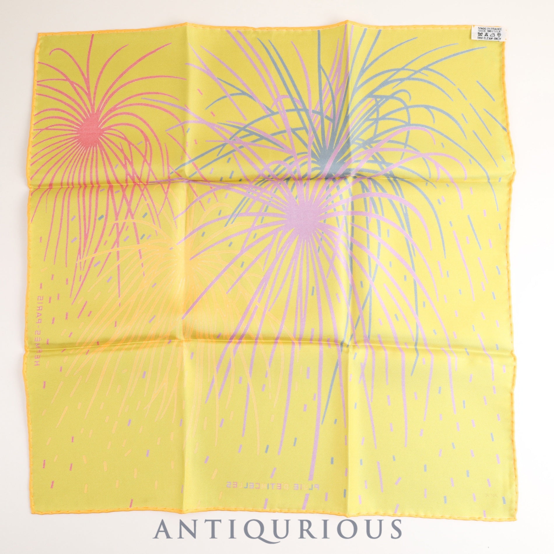 Hermes Scarf Carre 45 Fireworks Rain SILK 100%