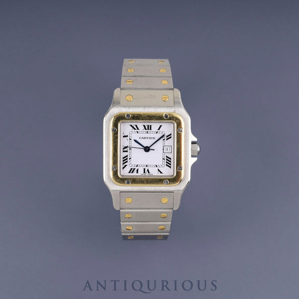 カルティエ サントス ガルベ LM 81036283 / 2961 自動巻き Cal.2671 SS/YG SS/YG ホワイトローマン文字盤 オーバーホール済み