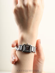 カルティエ タンクフランセーズ SM W51026Q3 / 2384 クォーツ Cal.057 SS SS ブラックローマン文字盤 箱 保証書（2003年）オーバーホール済み