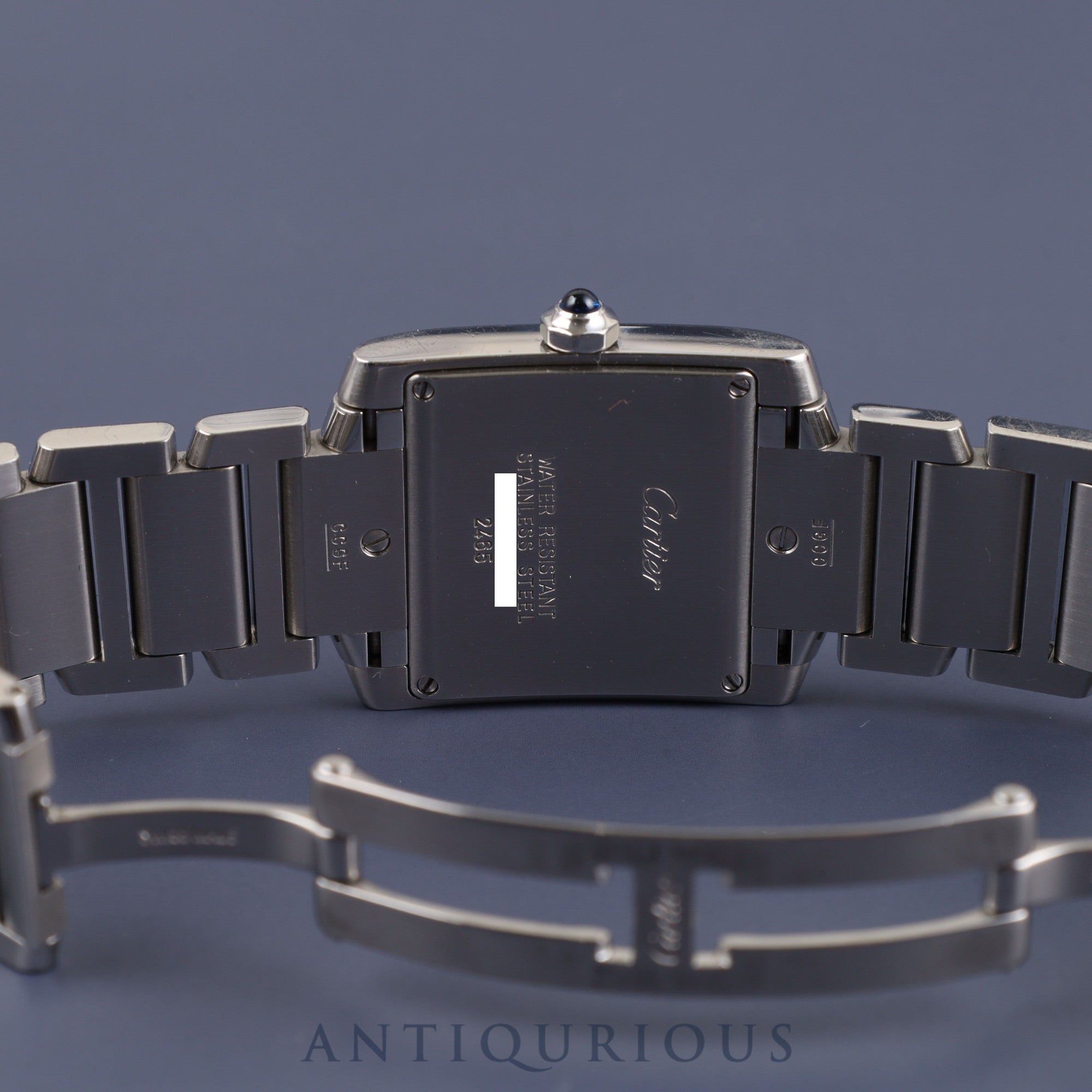 CARTIER カルティエ TANK FRANCAISE MM タンクフランセーズ MM ボーイズサイズ W51011Q3 / 2465 クォーツ SS ホワイトローマン文字 盤箱 コマ2 オーバーホール済み