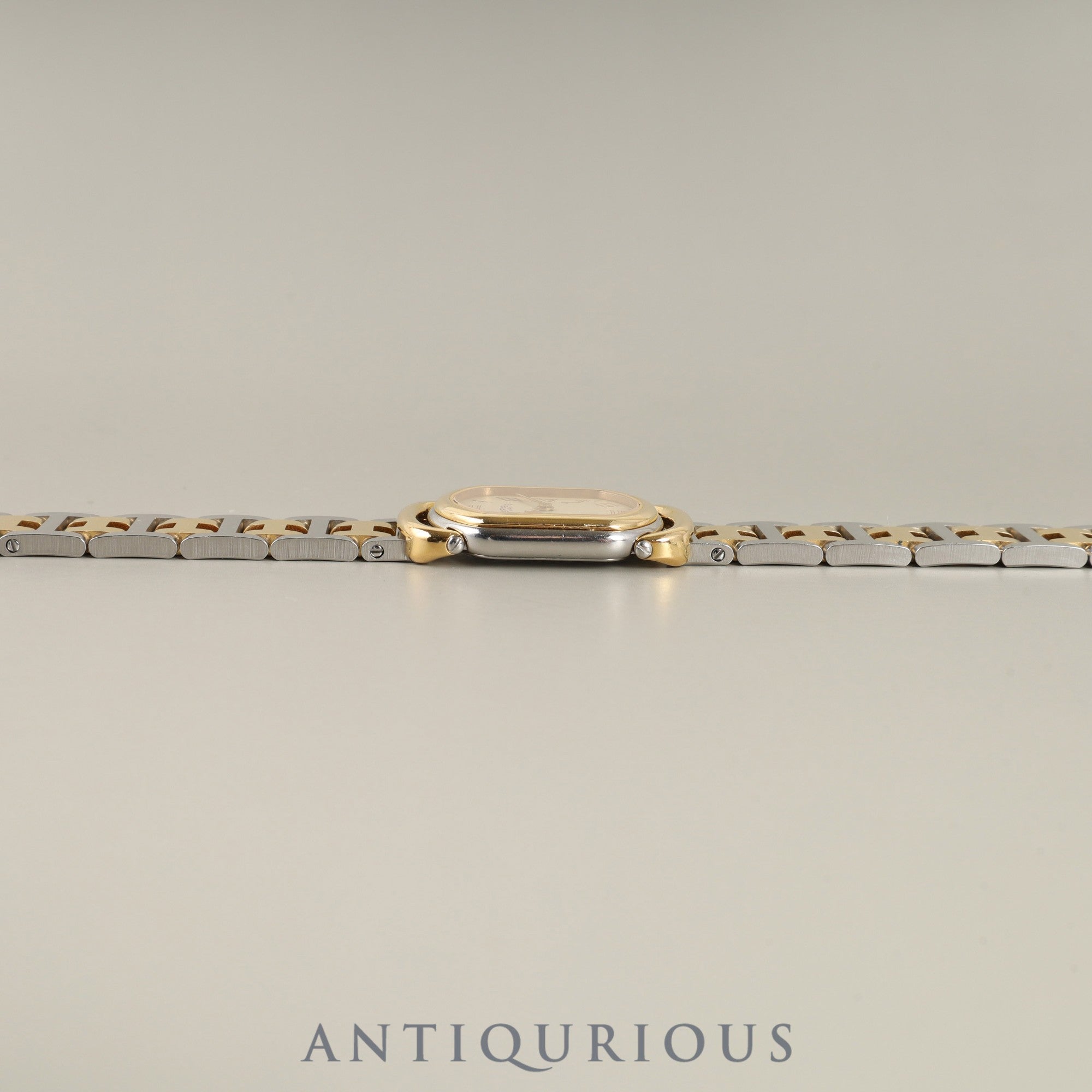Hermès Rally 77.03 Quartz Cal.976.001 SS/GP SS/GP Ivory Dial Overhauled