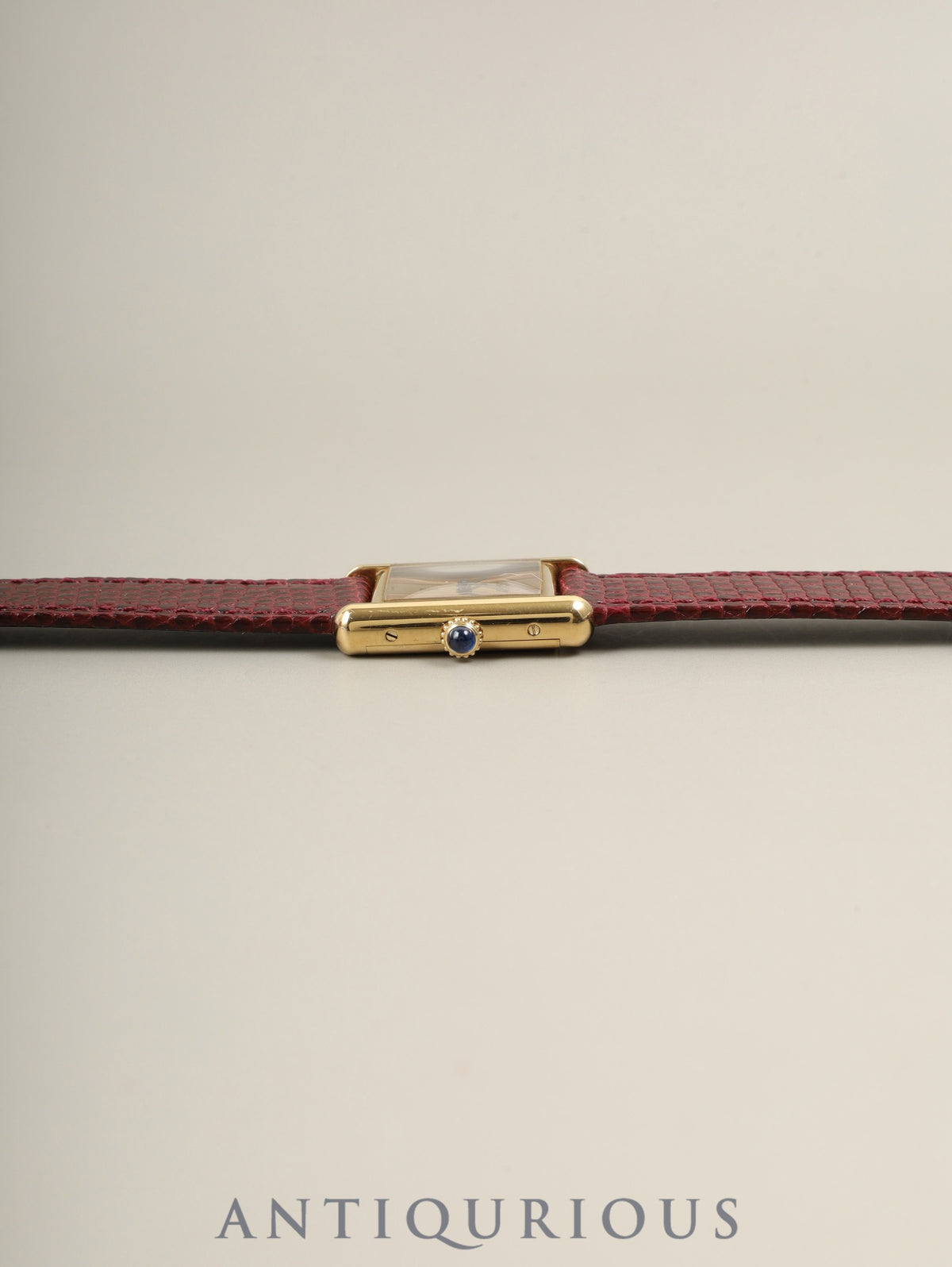 カルティエ マストタンク SM 3 手巻き Cal.78-1 SV925 革 純正ピンバックル（GP）トリニティ文字盤 （SWISS表記）箱 純正革ベルト付き オーバーホール済み
