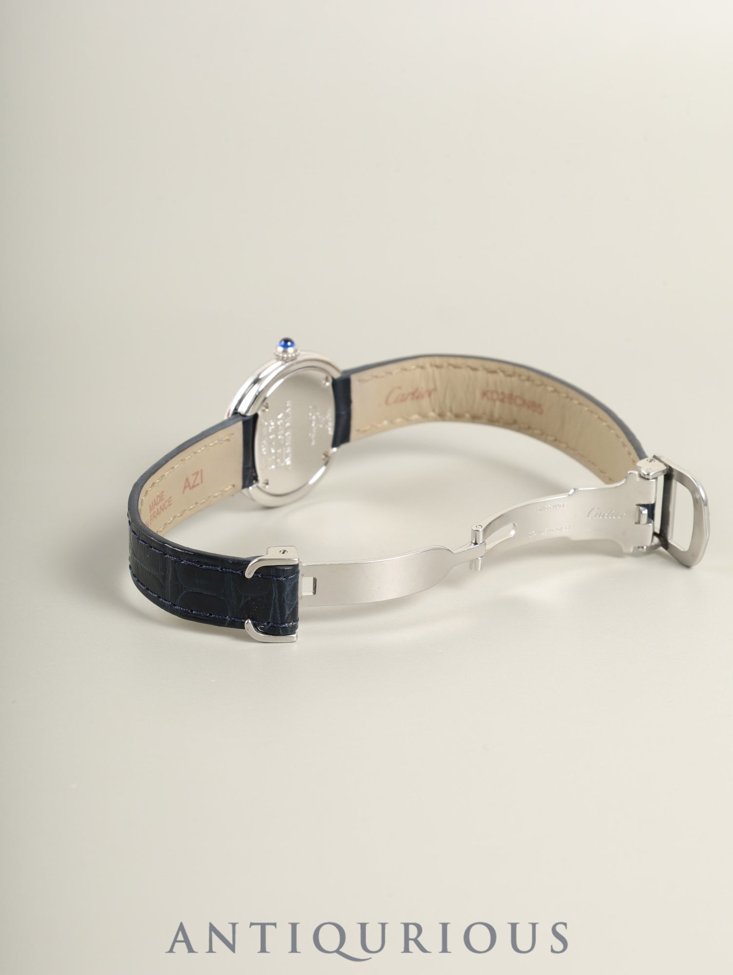 カルティエ マストトリニティ W1014945 / 2439 クォーツ Cal.157 SV925 純正革ベルト 純正Dバックル（SS） シルバーローマン文字盤 箱 冊子 オーバーホール済み