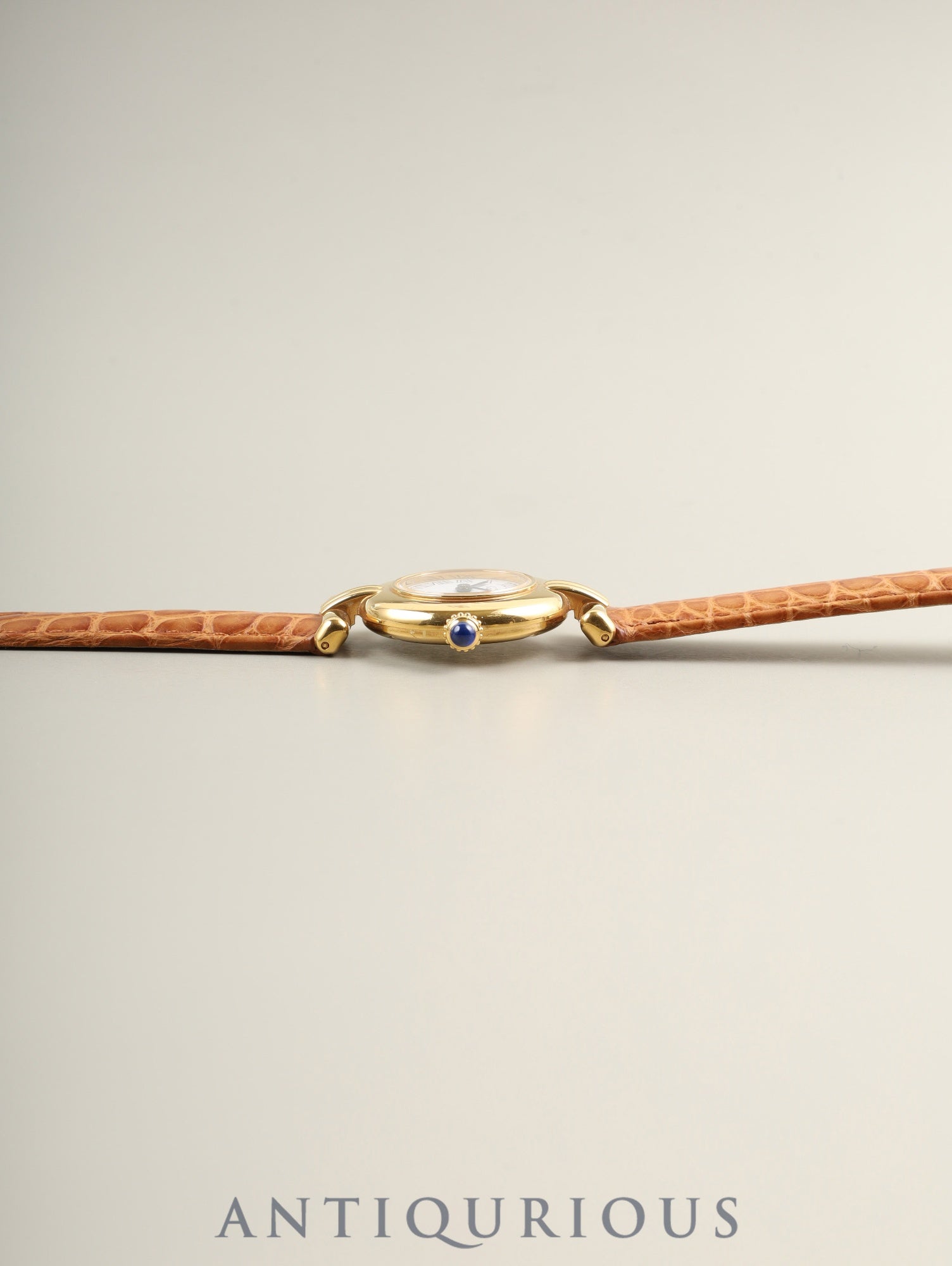 カルティエ マストコリゼ W1011554 / 2410 クォーツ Cal.157 SV925 革 純正Dバックル（GP） ホワイト文字盤 オーバーホール済み