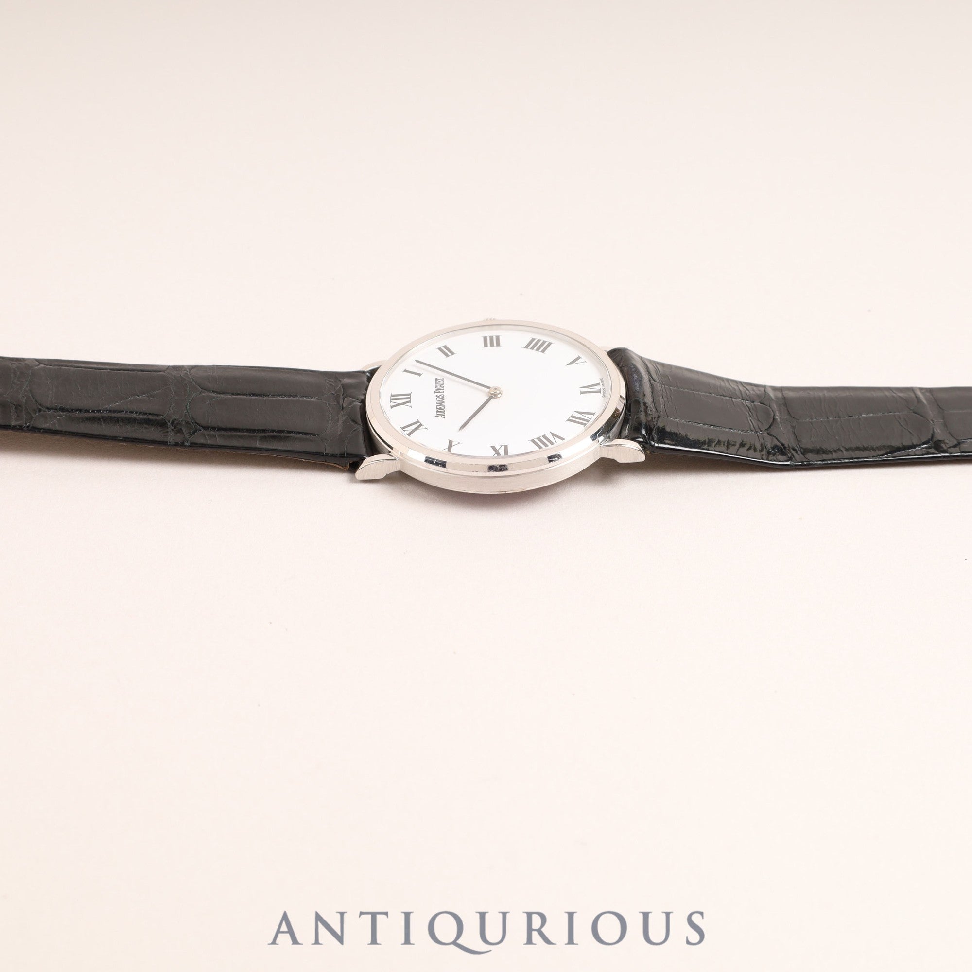 Audemars Piguet Extra Flat Hand-wound Cal.2080 WG Leather Genuine Buckle (750) White Dial 31.6mm