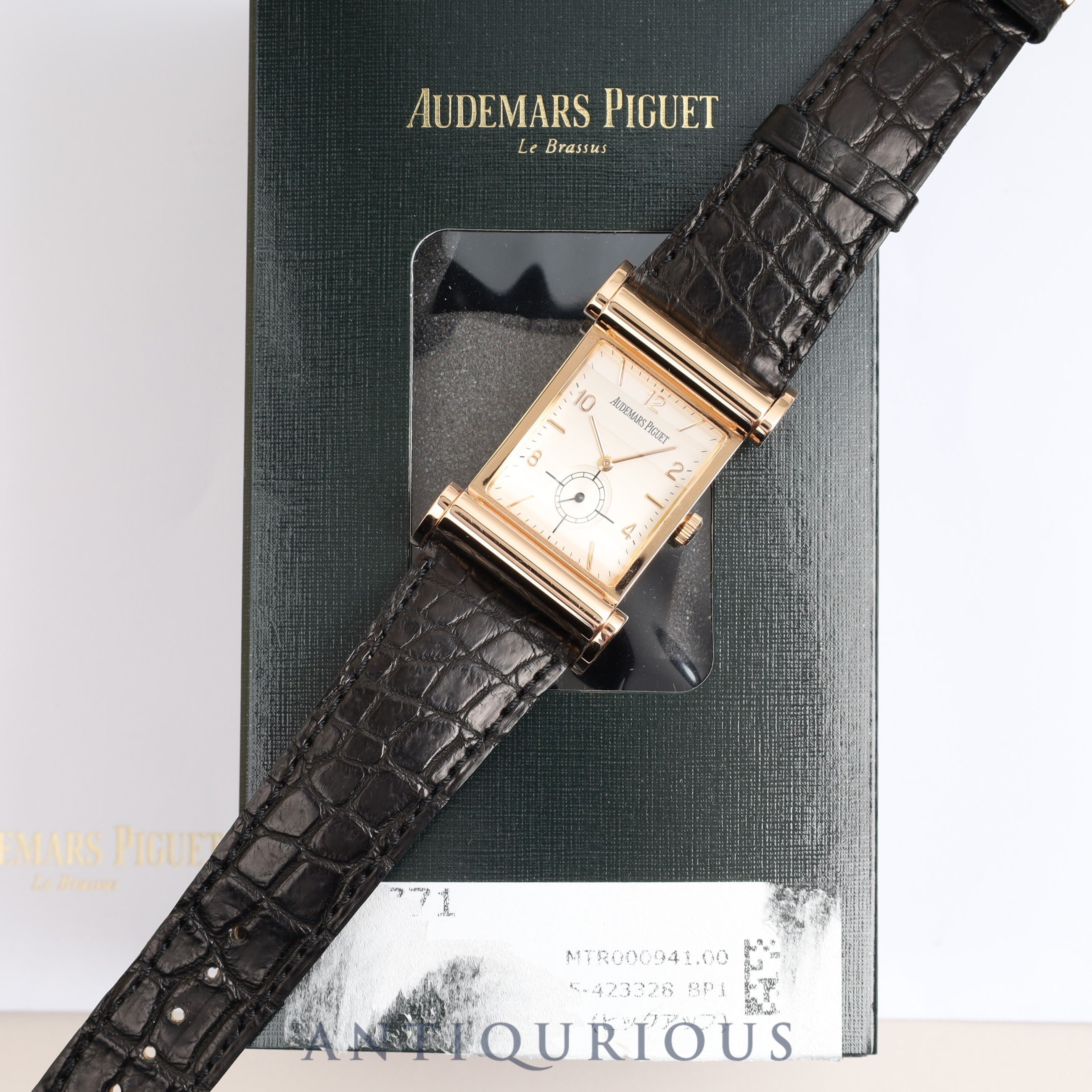 AUDEMARS・PIGUET オーデマ・ピゲ CANAPE カナぺ 149340R.00.A002XX.01 手巻き Cal.2085/2832  PG 革 純正尾錠（750）アイボリー文字盤 紙箱 コンプリートサービス済み