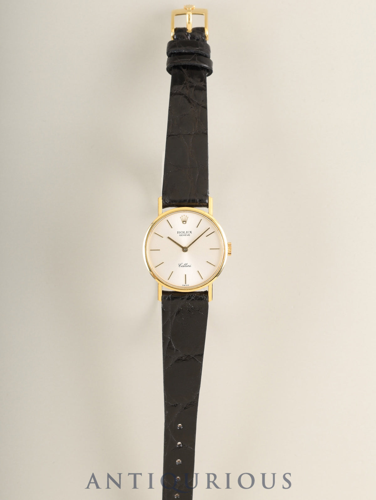 Rolex Cellini 5109 Manual Winding Cal.1601 750YG Leather Original Pin Buckle (750) Silver Dial R Series (1987-1988) Overhauled