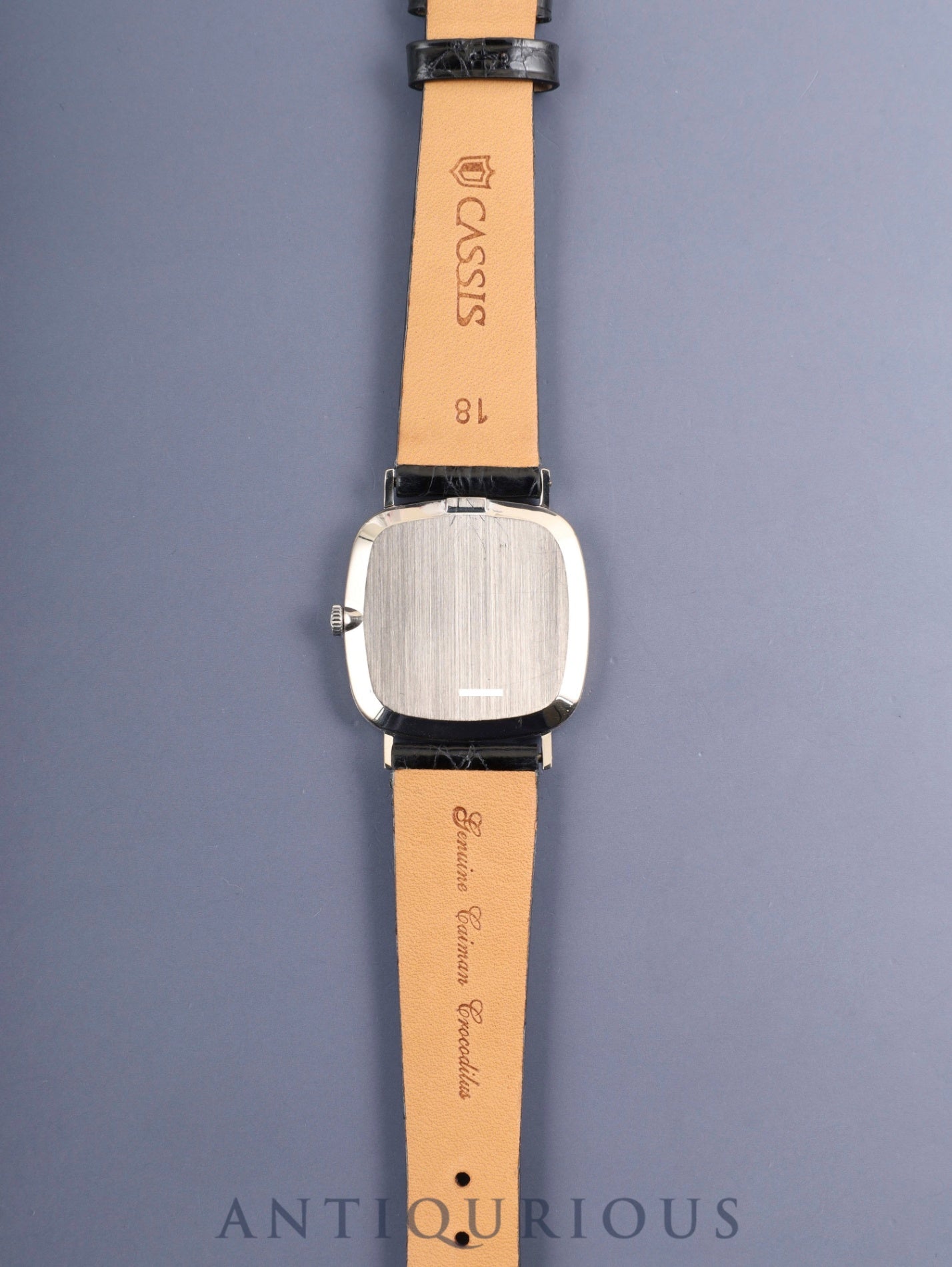 ロレックス チェリーニ 4114 手巻き Cal.1600 革 750WG 純正ピンバックル（SS）シルバー文字盤 42番台（1974年） オーバーホール済み