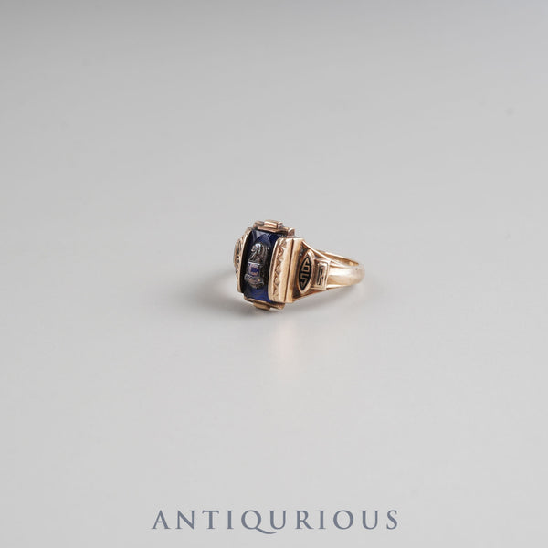 Justin Ring College 10K Size 11 Blue Stone