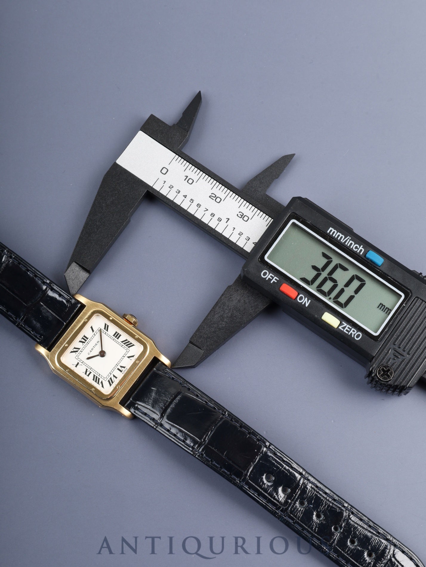 Cartier Santos Dumont LM 81720800 / 7809 Manual winding Cal.2512 750YG Original leather strap Original pin buckle (GP) White Roman dial (PARIS notation) Box Overhauled