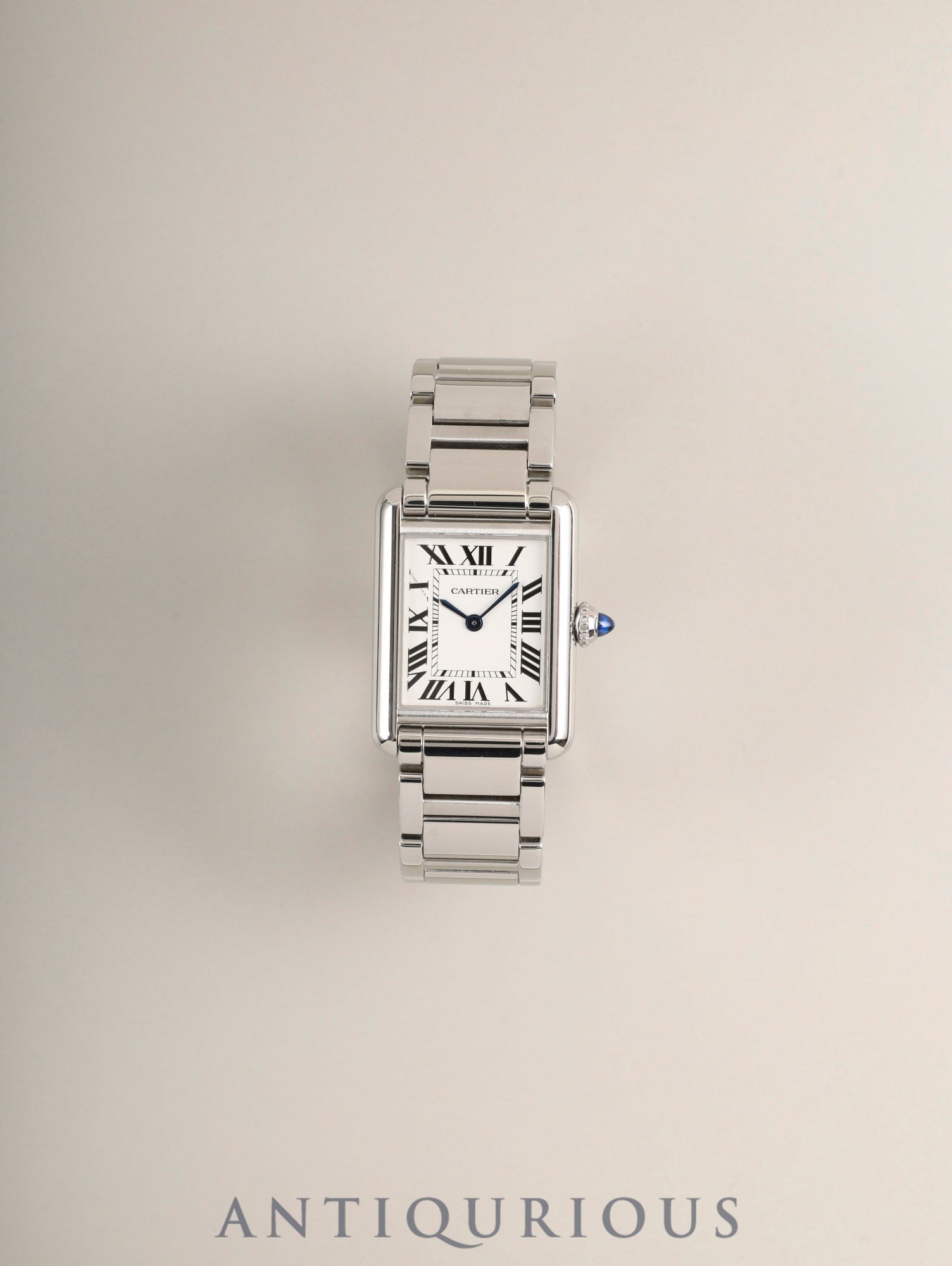 カルティエ タンクマスト SM WSTA0051 / 4322 クォーツ Cal.157 SS SS シルバーローマン文字盤 箱 保証書（2022年）オーバーホール済み