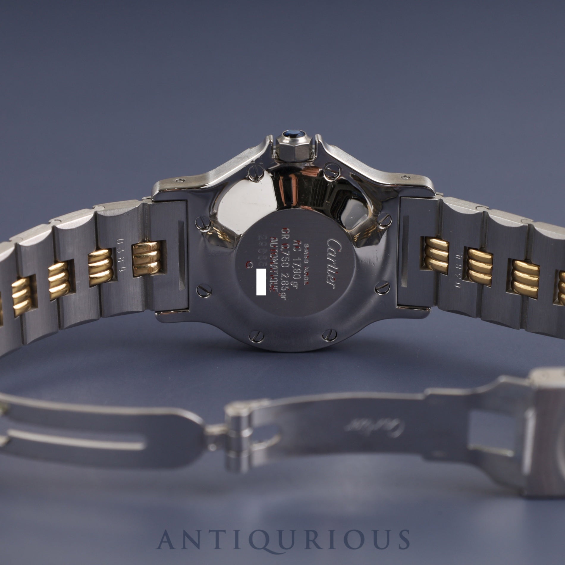 Cartier Santos Octagon LM 2966 Automatic, Stainless Steel/Yellow