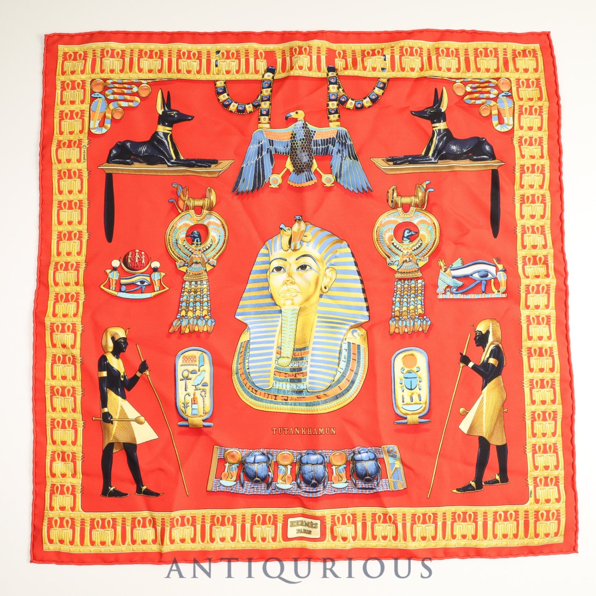 Hermes scarf Carre 45 TUTANKHAMUN