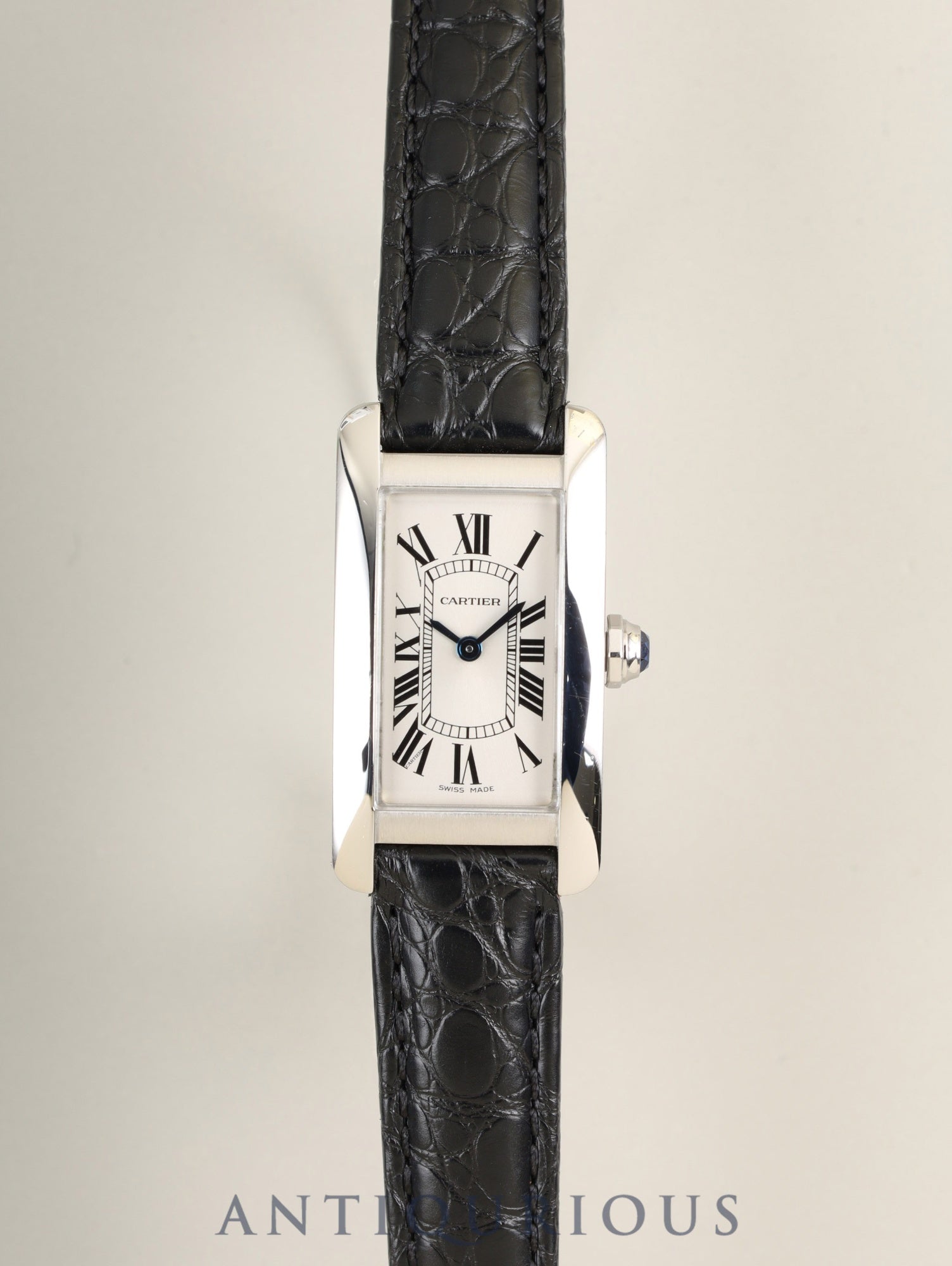 Cartier Tank Américaine SM WSTA0016 / 4274 Quartz Cal.157 SS Leather Original buckle (SS) Silver Roman dial (SWISS MADE) Warranty (2020) Overhauled