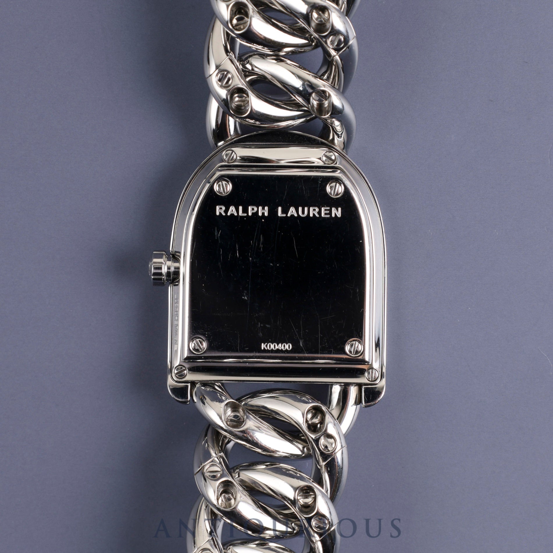 Ralph Lauren Stirrup Petite RLR0040000 / K00400 Quartz SS SS White Roman Dial Protective Bag