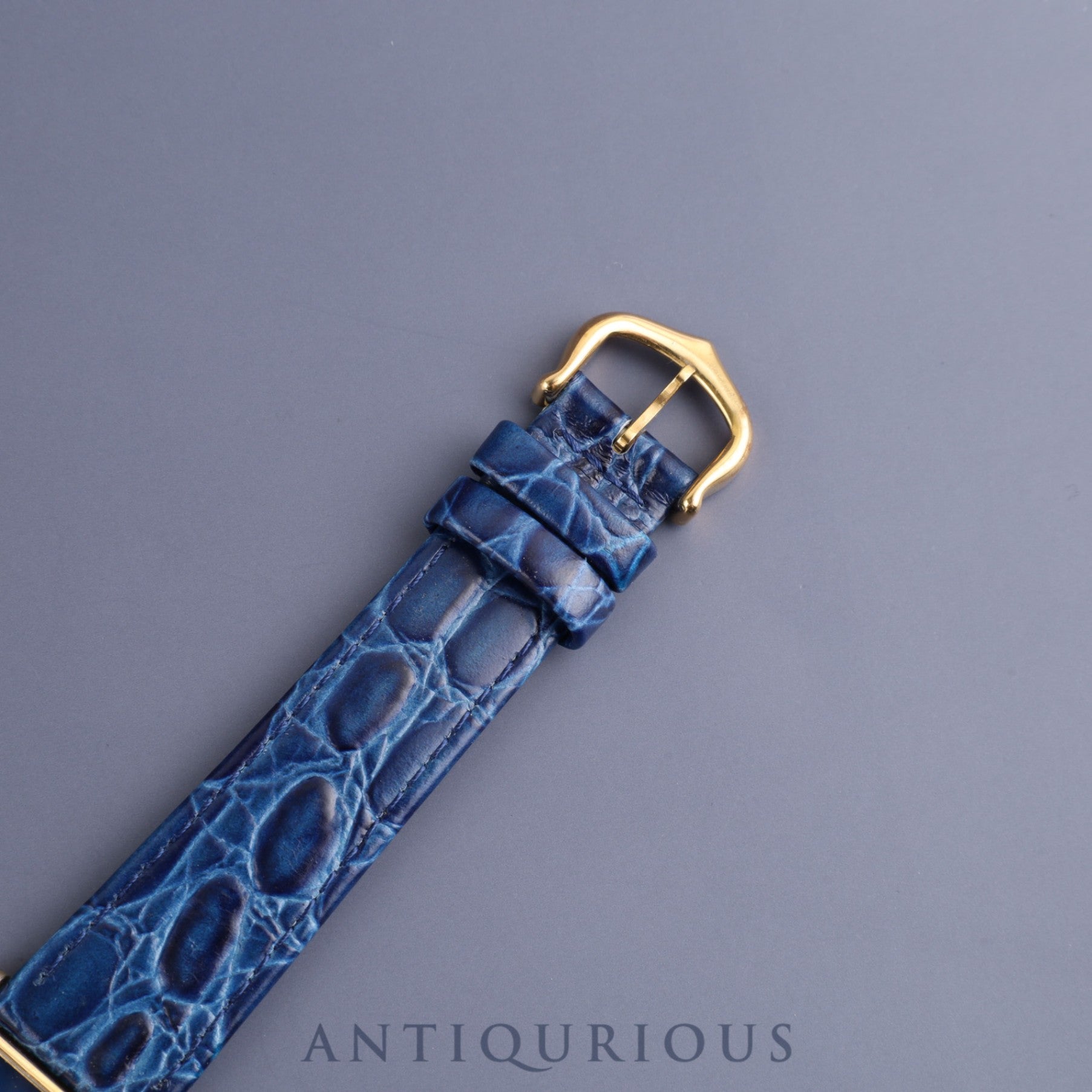 Cartier Must Tank LM Manual winding Cal.78-1 SV925 Leather Genuine buckle (GP) Lapis lazuli dial Overhauled