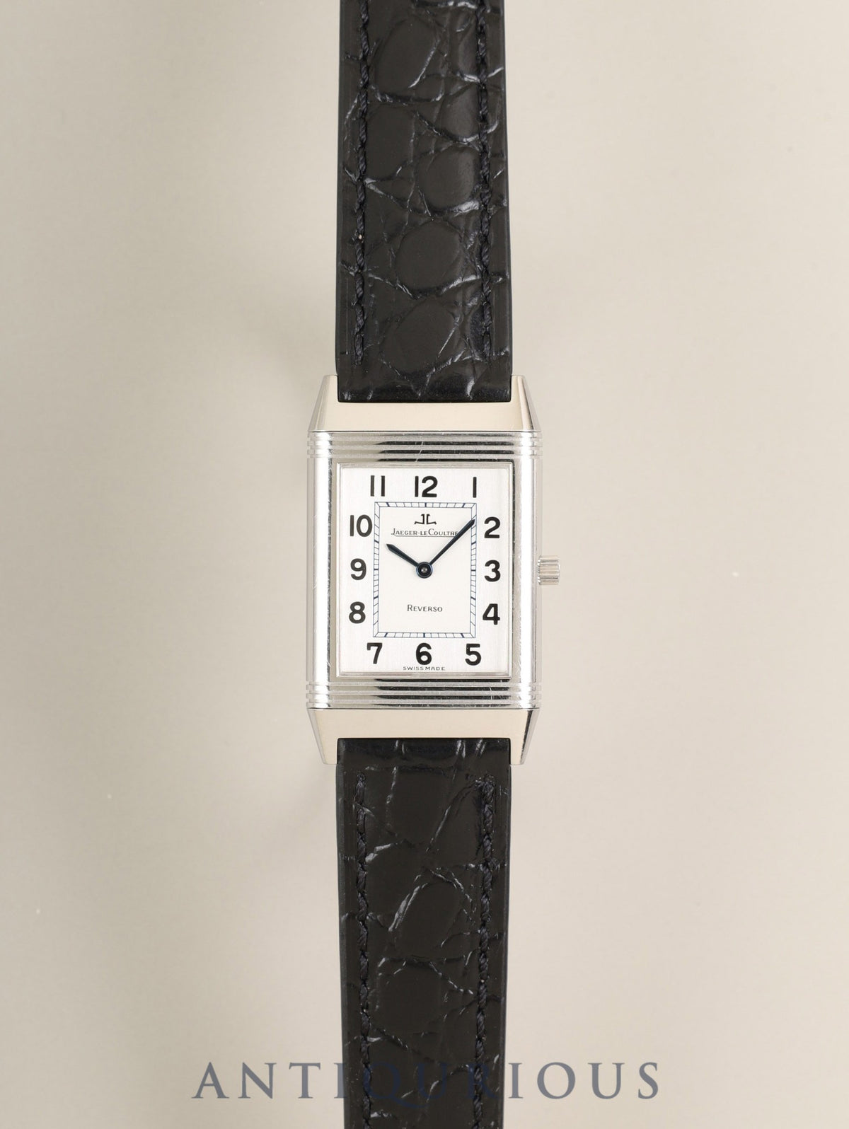 ジャガー・ルクルト レベルソ クラシック 250.8.86 手巻き Cal.846/1 SS 革 純正ピンバックル（SS）シルバーアラビア文字盤（SWISS MADE表記 ） 冊子 保証書（1998年）オーバーホール済み