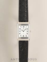 Jaeger-LeCoultre Reverso Classic 250.8.86, Manual Wind, Cal. 846/1, SS, Leather strap, Original pin buckle (SS), Silver Arabic numeral dial (SWISS MADE marked), Booklet, Warranty (1998), Overhauled.
