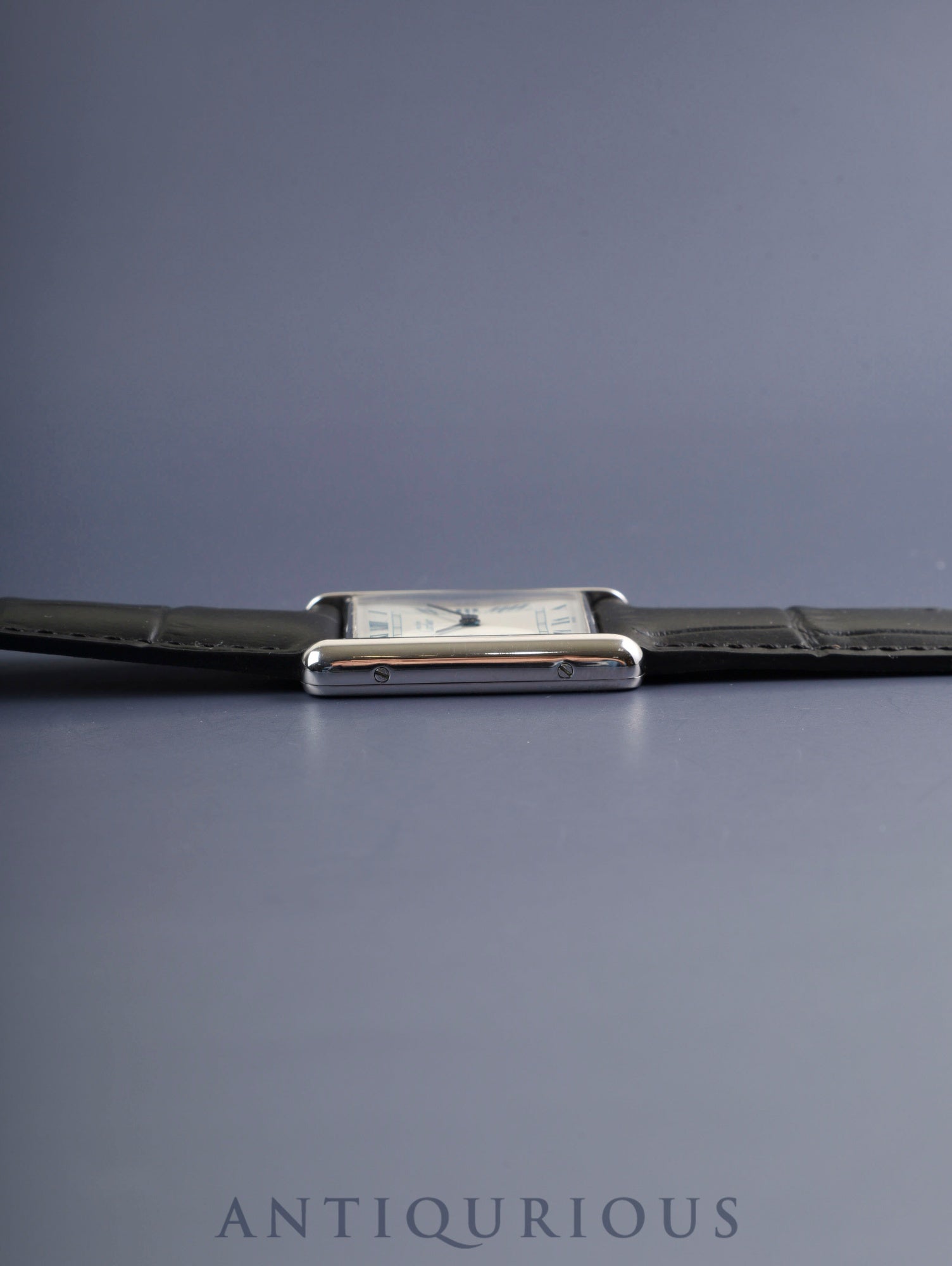 カルティエ マストタンク LM 6900006 / W1001465 クォーツ Cal.690 SV925 革 純正Dバックル（SS） ホワイトローマン文字盤 箱 冊子 保証書（1995年） オーバーホール済み 新品仕上げ済み