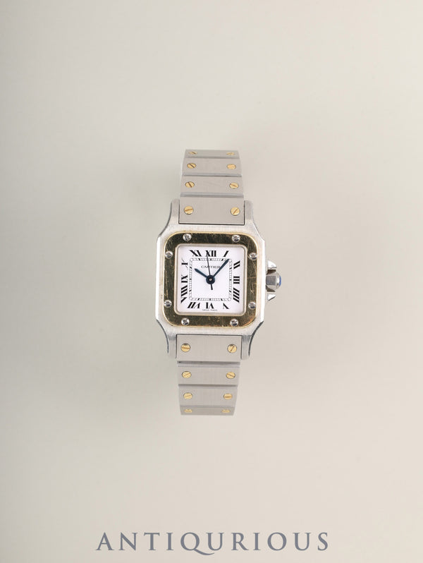 カルティエ サントス カレ SM 0902 自動巻き Cal.ETA2671 SS/YG SS/YG ホワイトローマン文字盤（SWISS MADE表記） オーバーホール済み