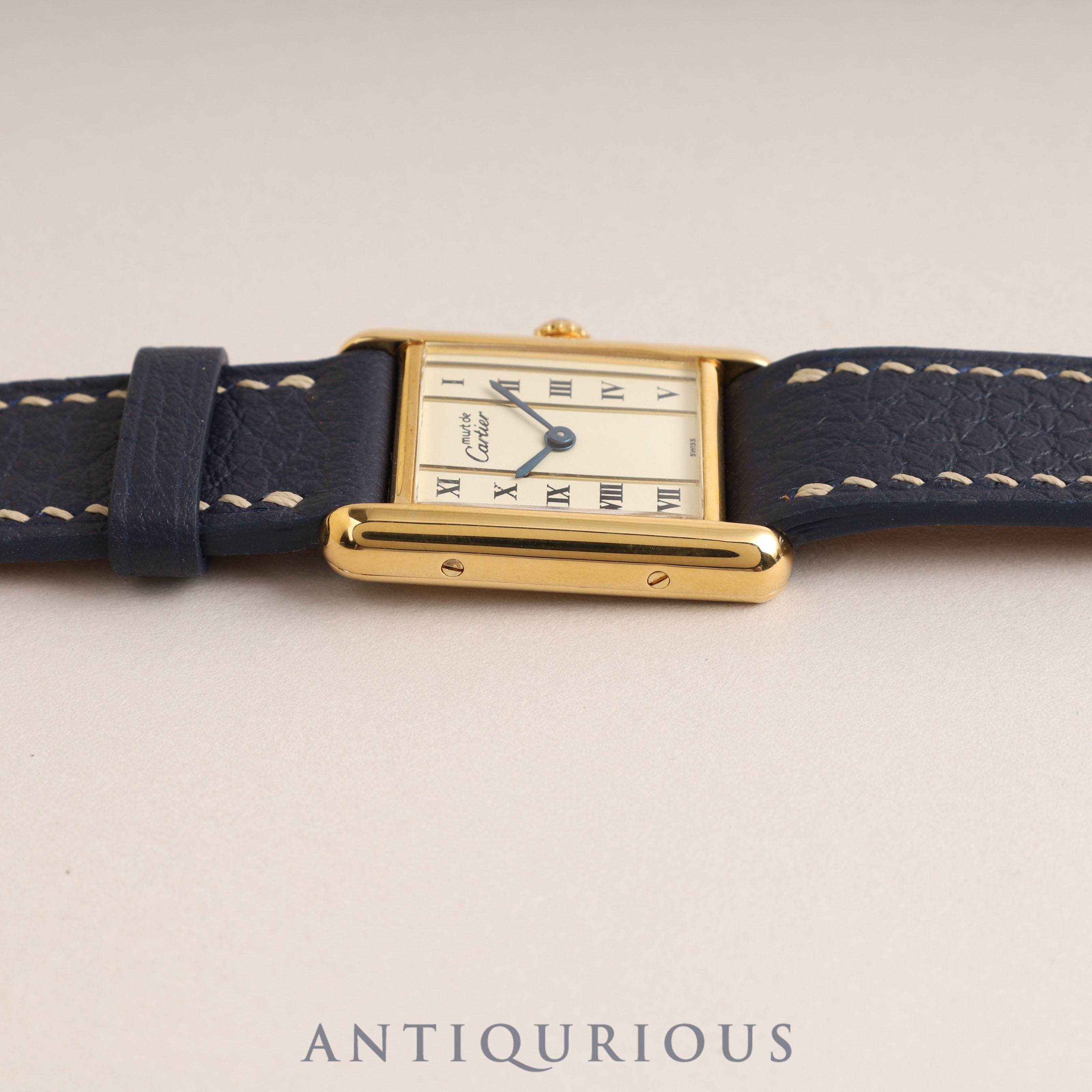 Cartier Must Tank SM QZ Straight Roman Dial