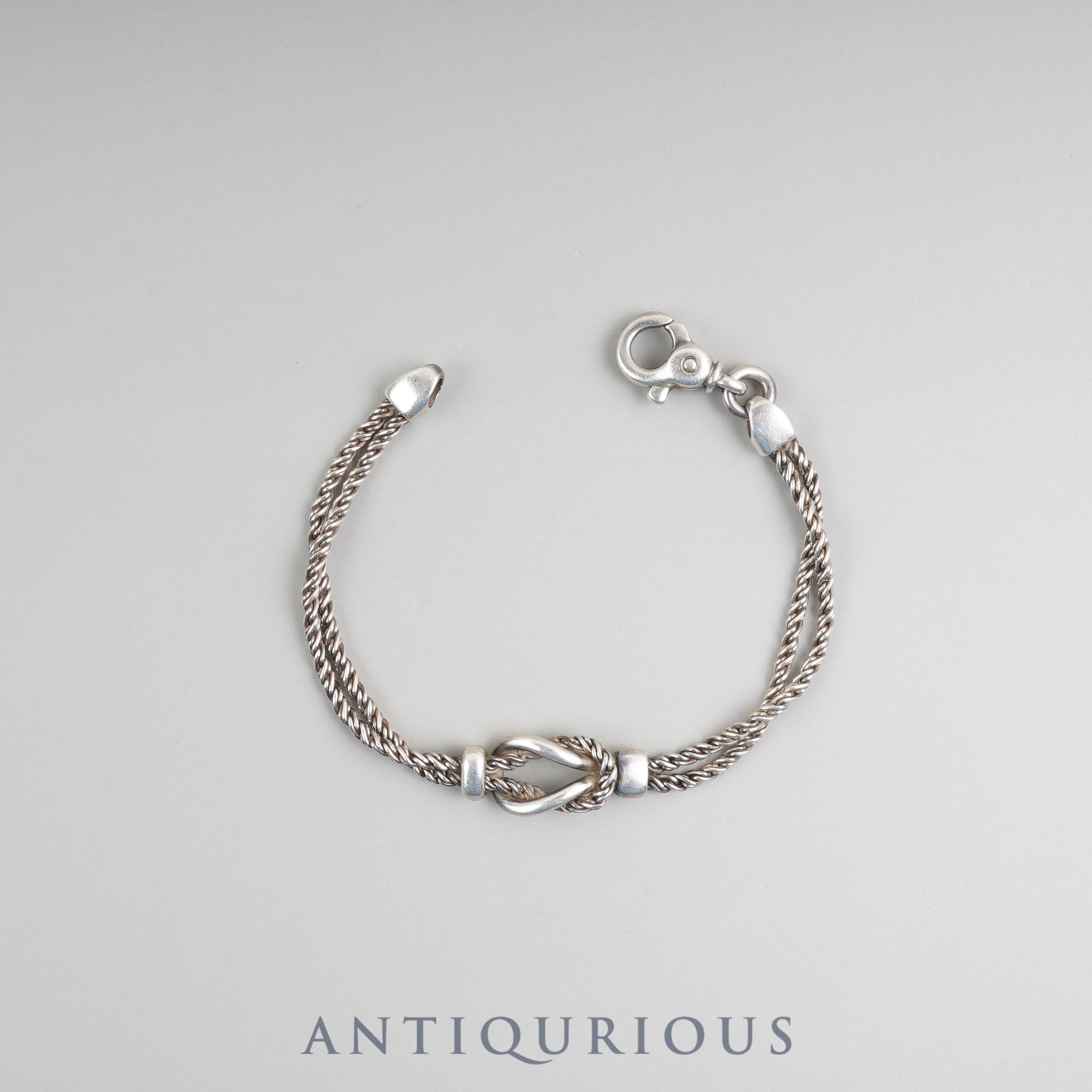 ティファニー ブレスレット センターノットダブルロープ スターリングシルバー