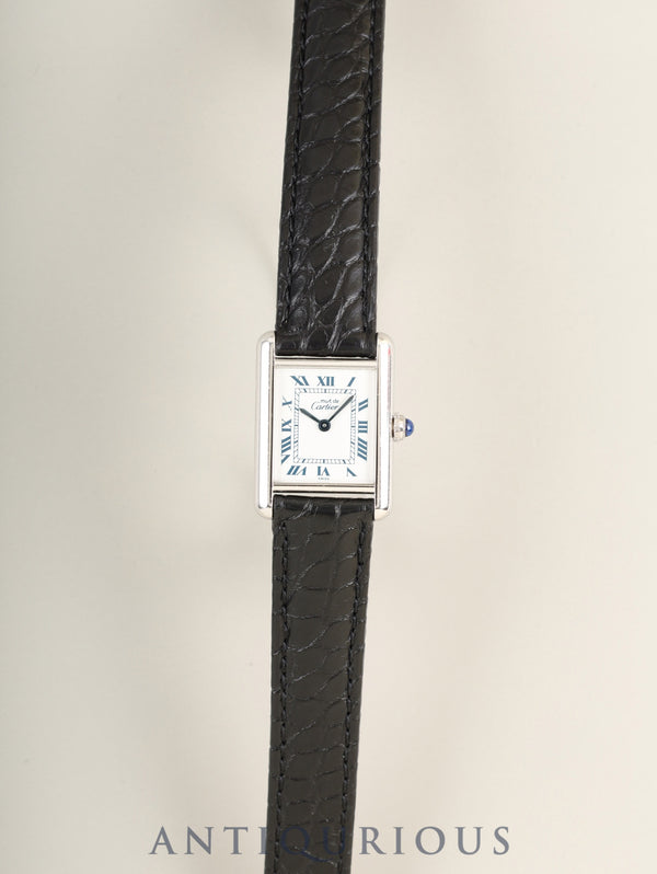 カルティエ マストタンク SM W1001565 / 1614 クォーツ Cal.057 SV925 革 純正Dバックル（SS） ホワイトローマン文字盤（SWISS表記）オーバーホール済み