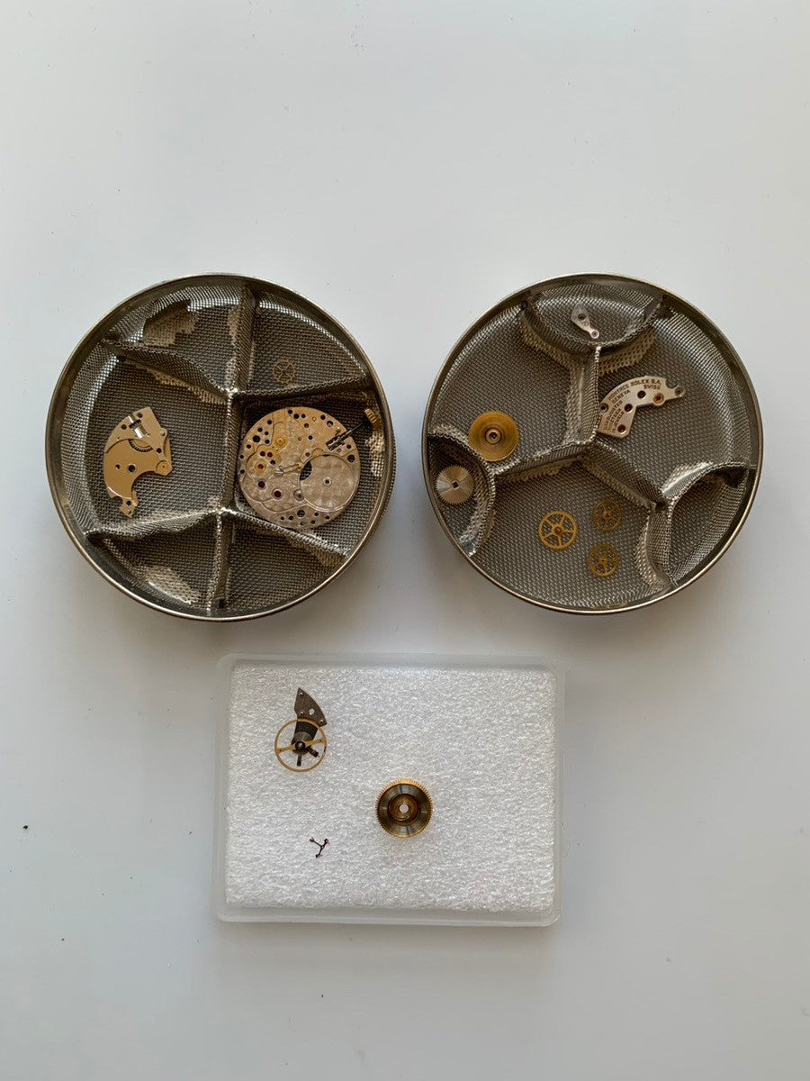 ロレックス チェリーニ 4087 手巻き Cal.1601 750 革 純正尾錠（GP） グレーグラデーション文字盤 69番台（1981年）オーバーホール済み