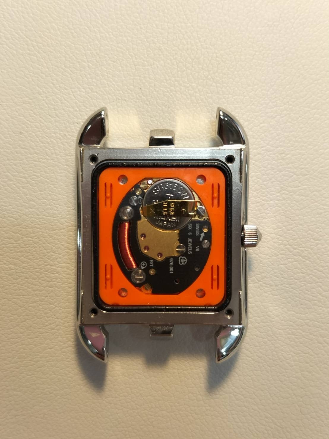 エルメス ケープコッド CC1.210a クォーツ Cal.976.001 SS 革 純正ピンバックル（SS） シルバー文字盤（SWISS MADE表記） 箱 冊子 保証書（2019年）オーバーホール済み
