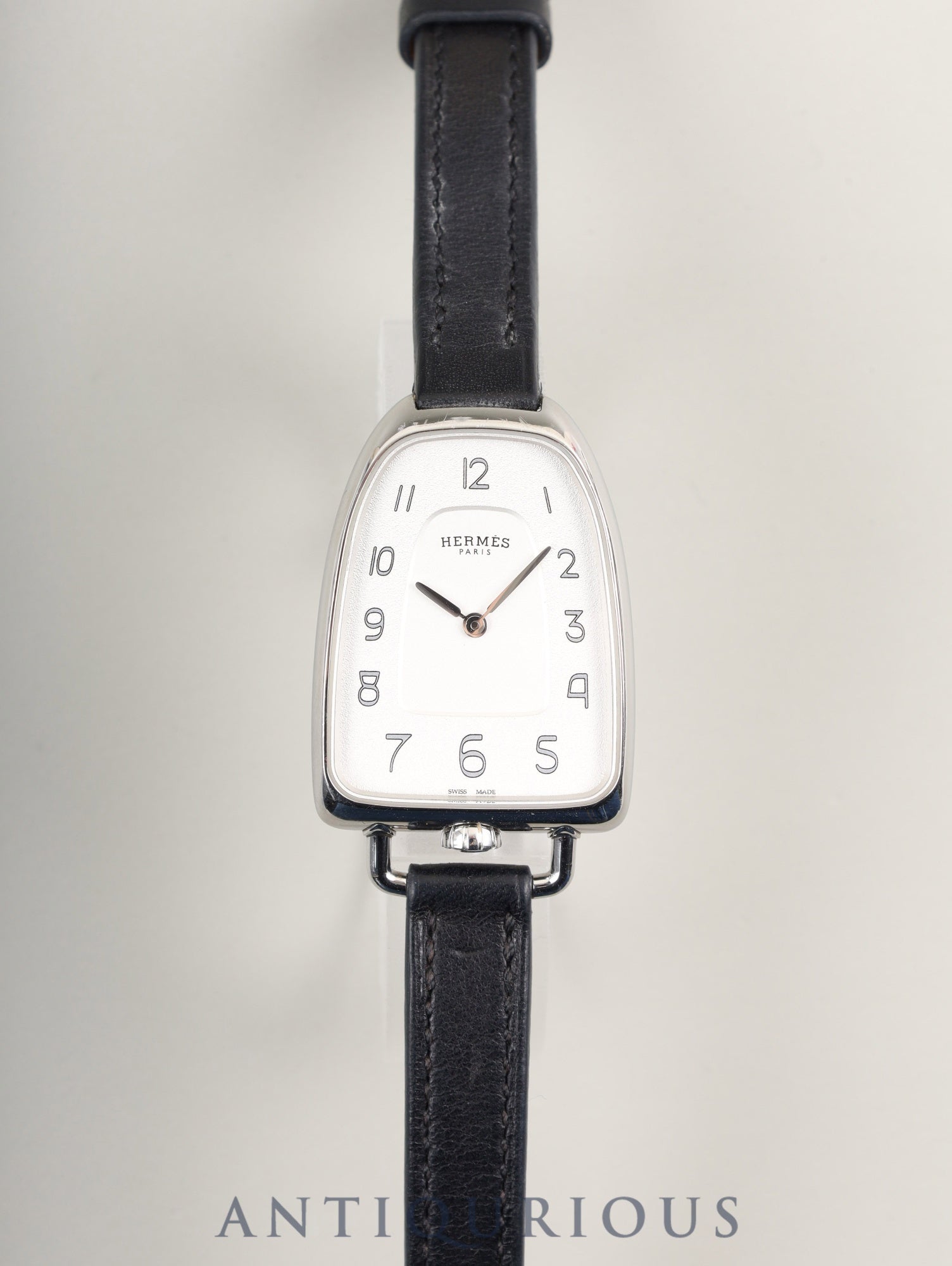 エルメス ギャロップ GA1.210 クォーツ SS 純正革ベルト（C刻印：2018年） 純正尾錠（SS）シルバー文字盤 オーバーホール済み