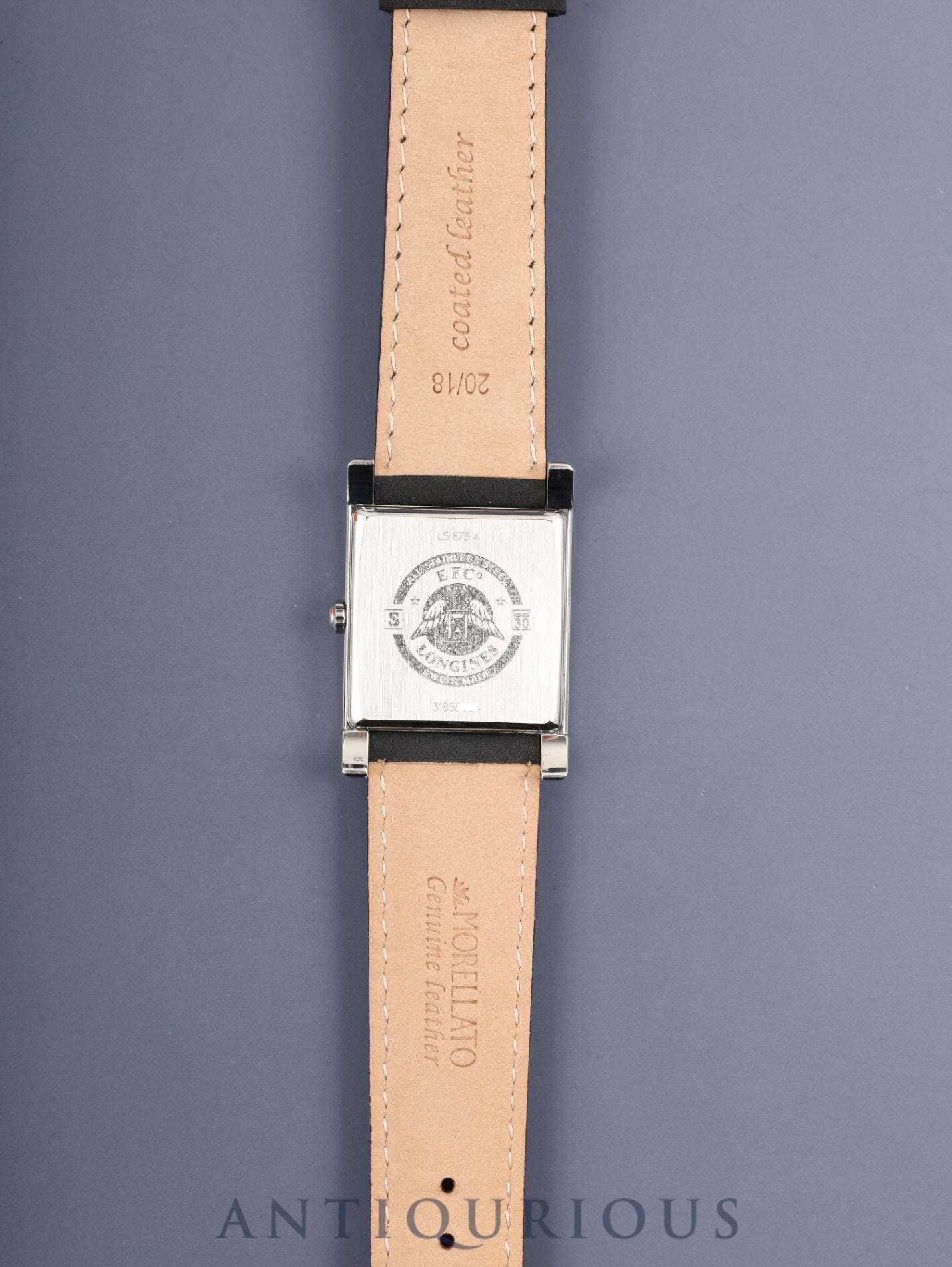 ロンジン ドルチェヴィータ L5.673.4 クォーツ Cal.980.163 SS 革 純正尾錠（SS）ホワイトアラビア文字盤 オーバーホール済み