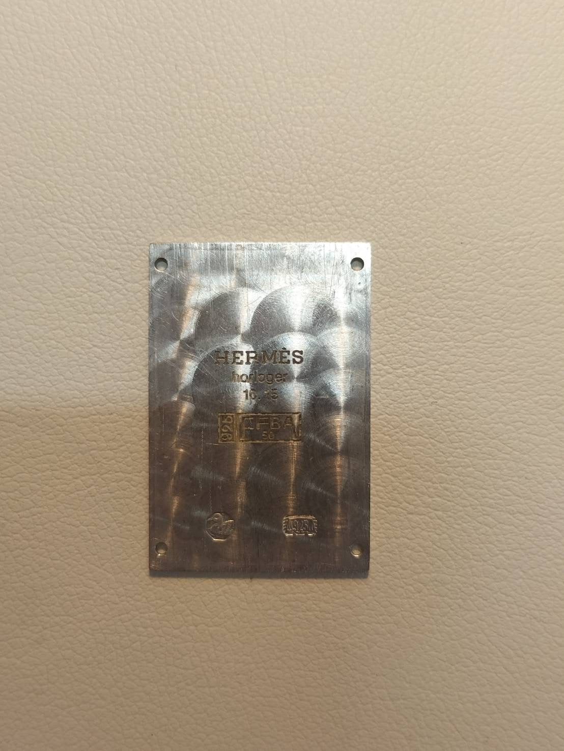 エルメス ナンタケット クォーツ Cal.976.001 SS 革 純正尾錠（SS） シルバー文字盤 オーバーホール済み