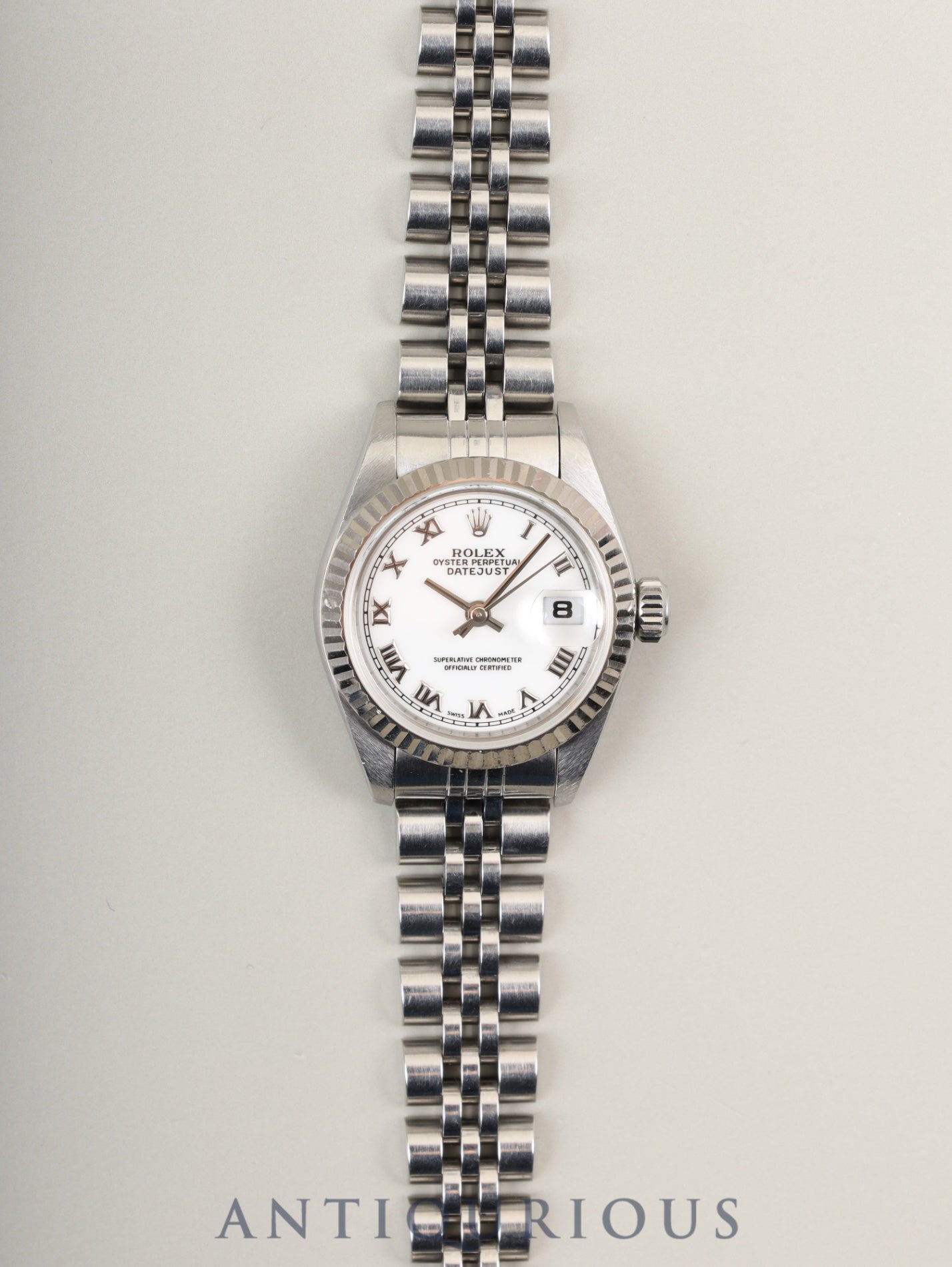 ロレックス デイトジャスト 69174 自動巻き Cal.2135  SS×WG SS ホワイト文字盤 箱 タグ 保証書（1999年）オーバーホール済み