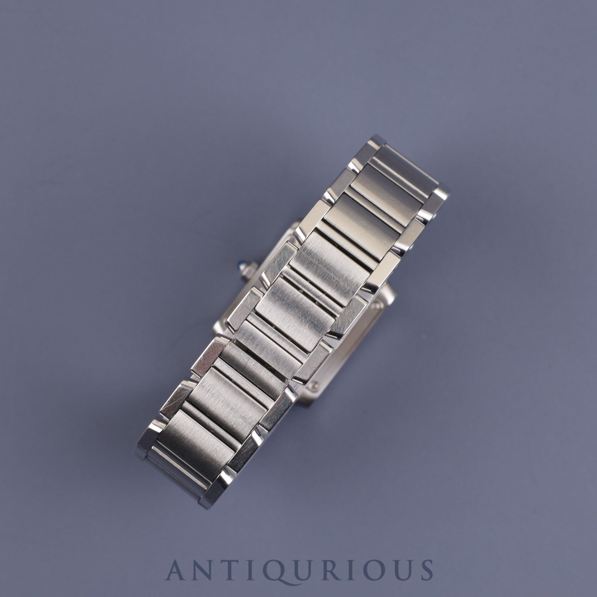 Cartier Tank Francaise SM W51008Q3 / 2384 Quartz Cal.057 SS Silver Roman Dial Box Case Warranty (2004) Booklet 1 link Overhauled