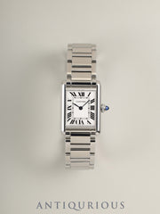 カルティエ タンクマスト SM WSTA0051 / 4322 クォーツ Cal.157 SS SS シルバーローマン文字盤 箱 保証書（2021年）カルティエブティックにてネジ入れ済みオーバーホール済み