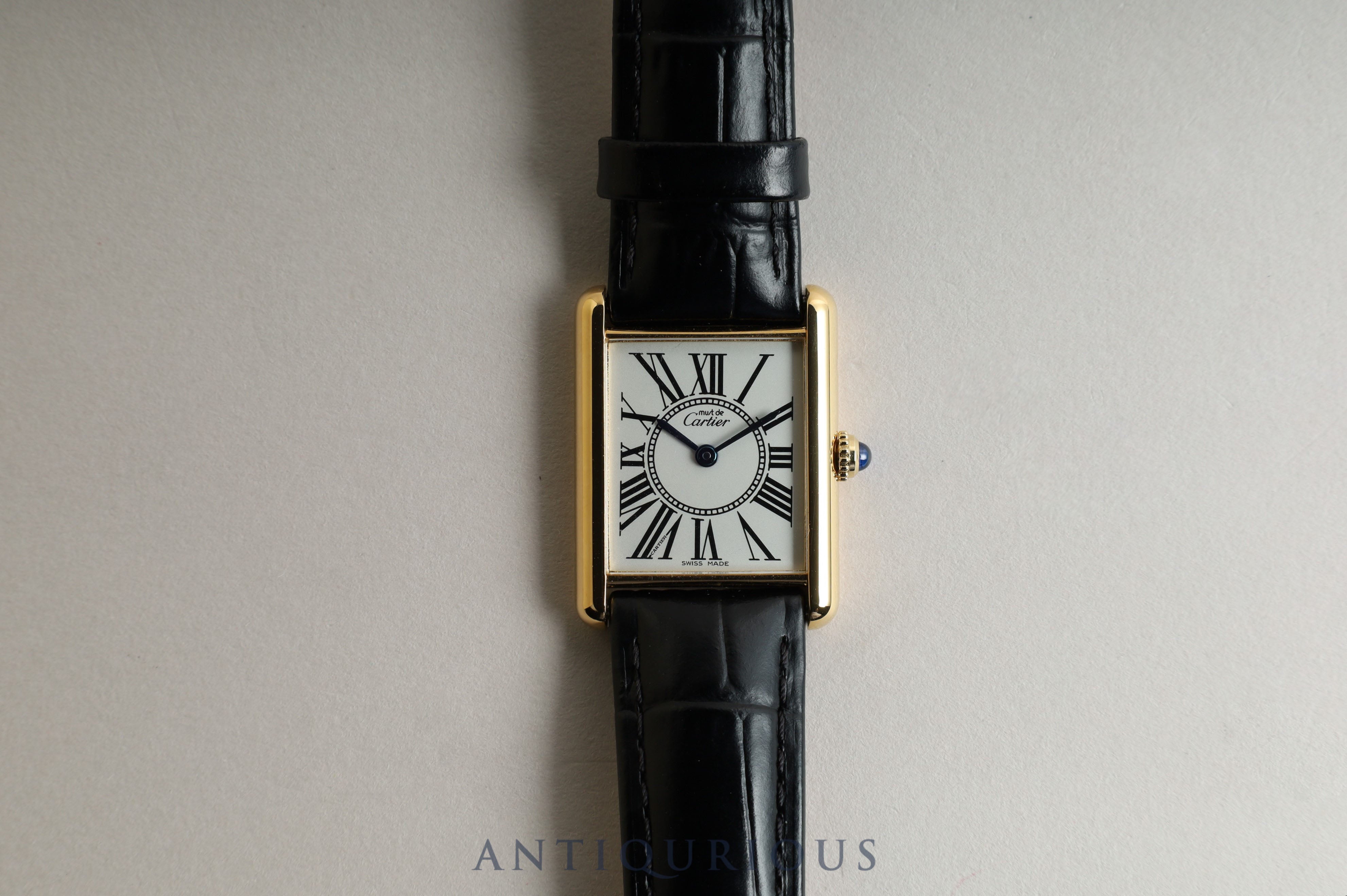 CARTIER Cartier Must Tank LM QZ Opalan Dial New Finish Complete Service Complete